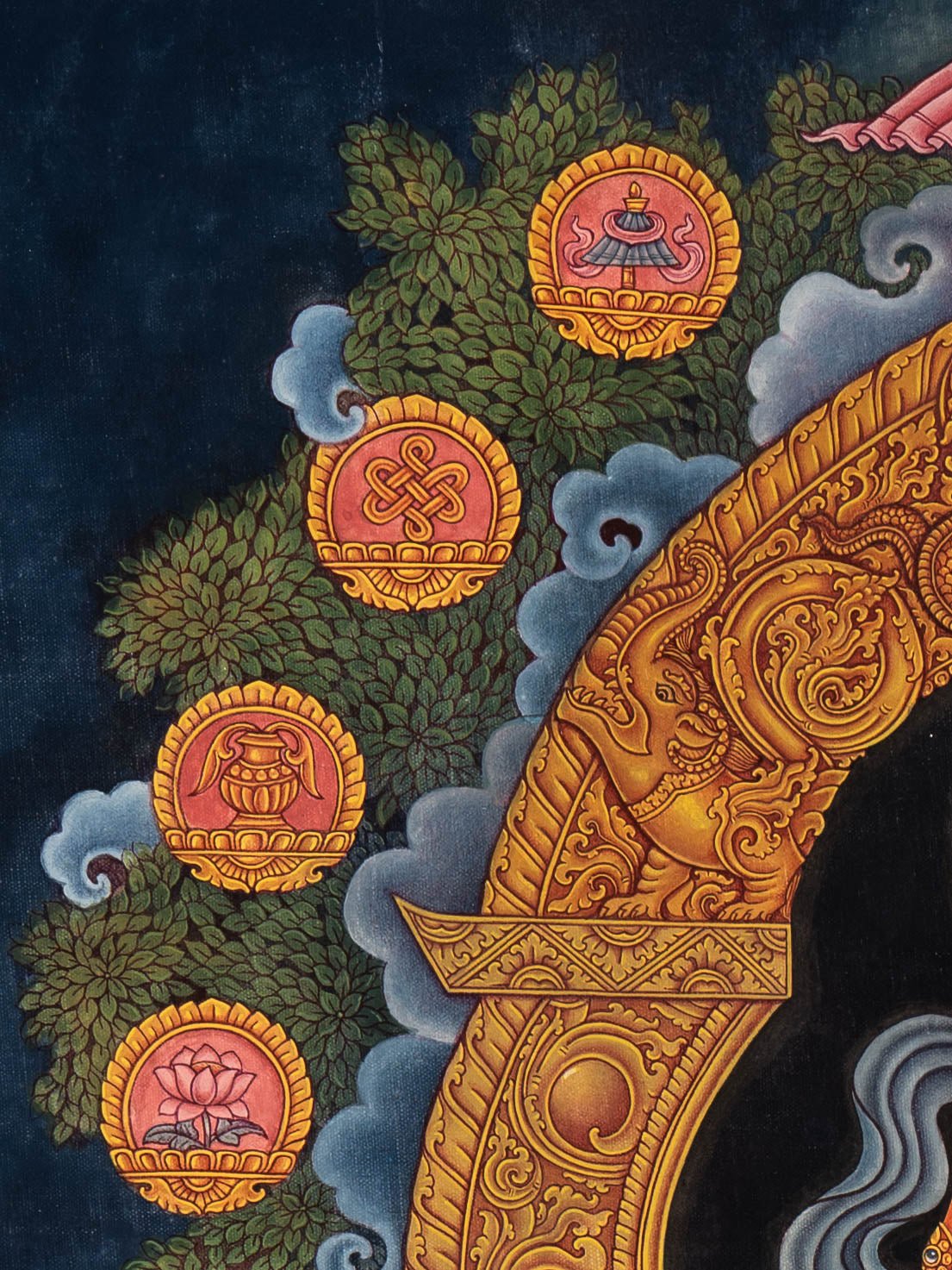Zambala – Divine Wealth Thangka - Image 5