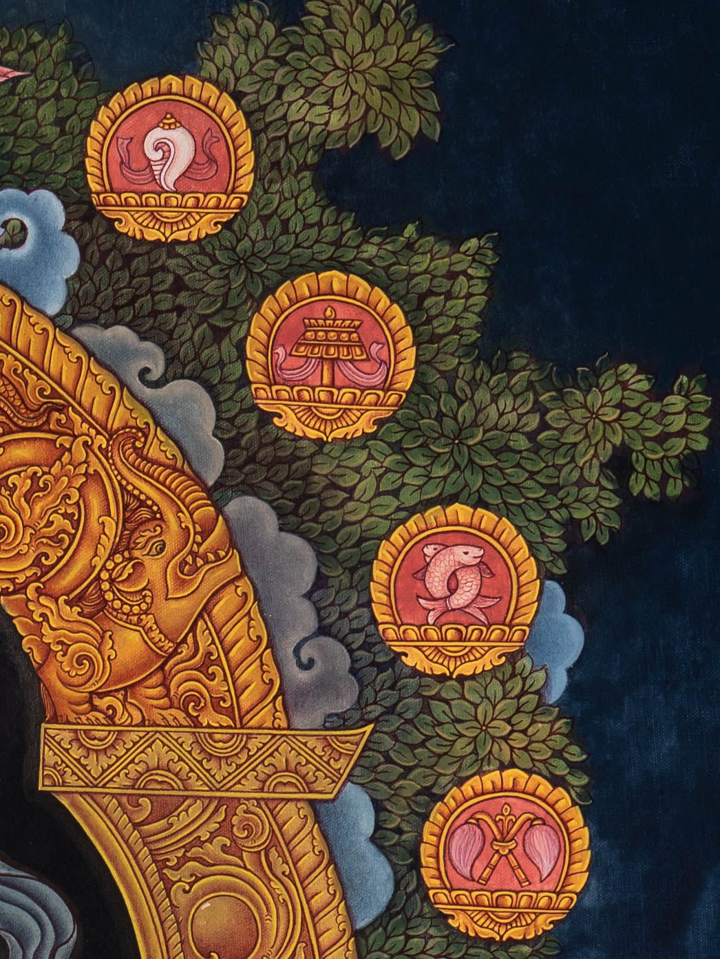 Zambala – Divine Wealth Thangka - Image 6