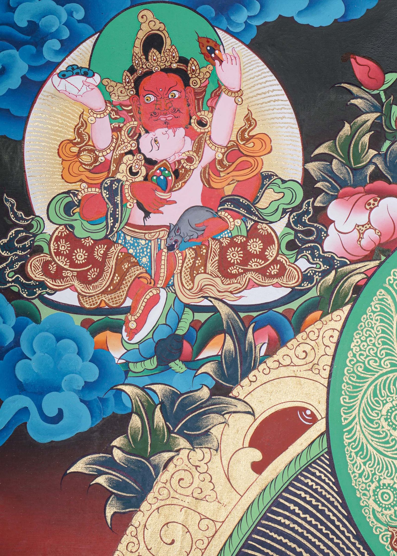 Pancha Zambala Thangka Painting - Image 5