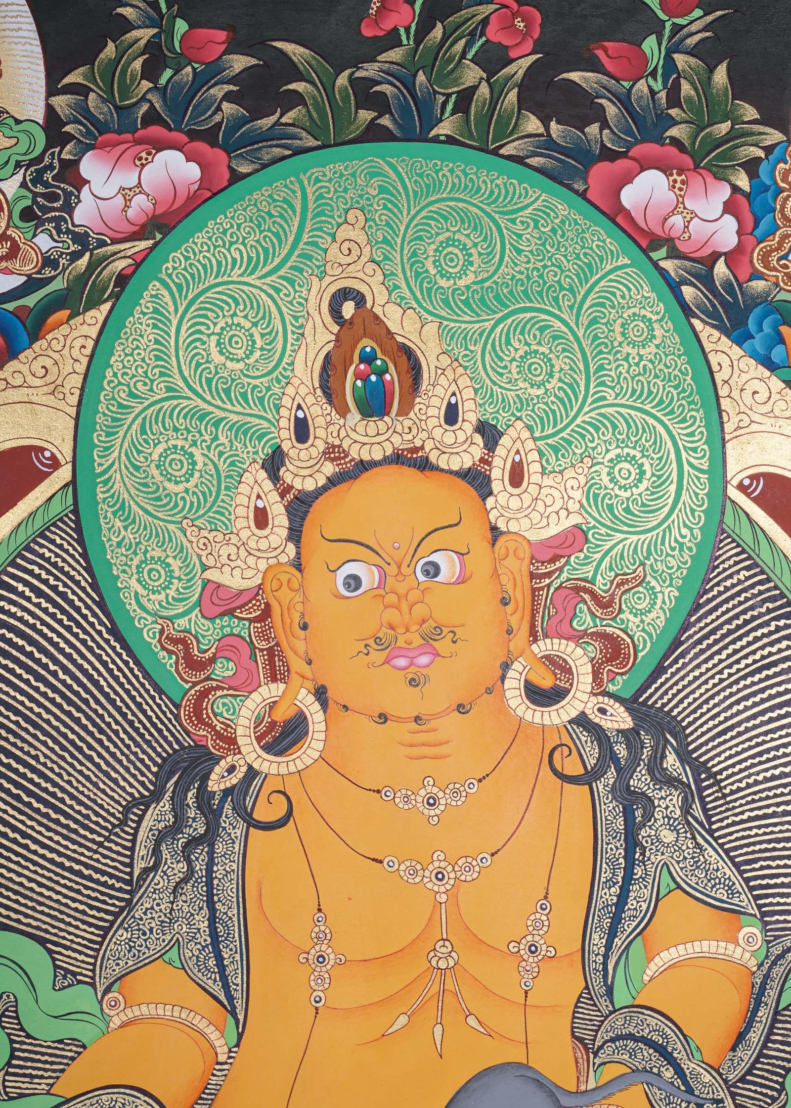 Pancha Zambala Thangka Painting - Image 4