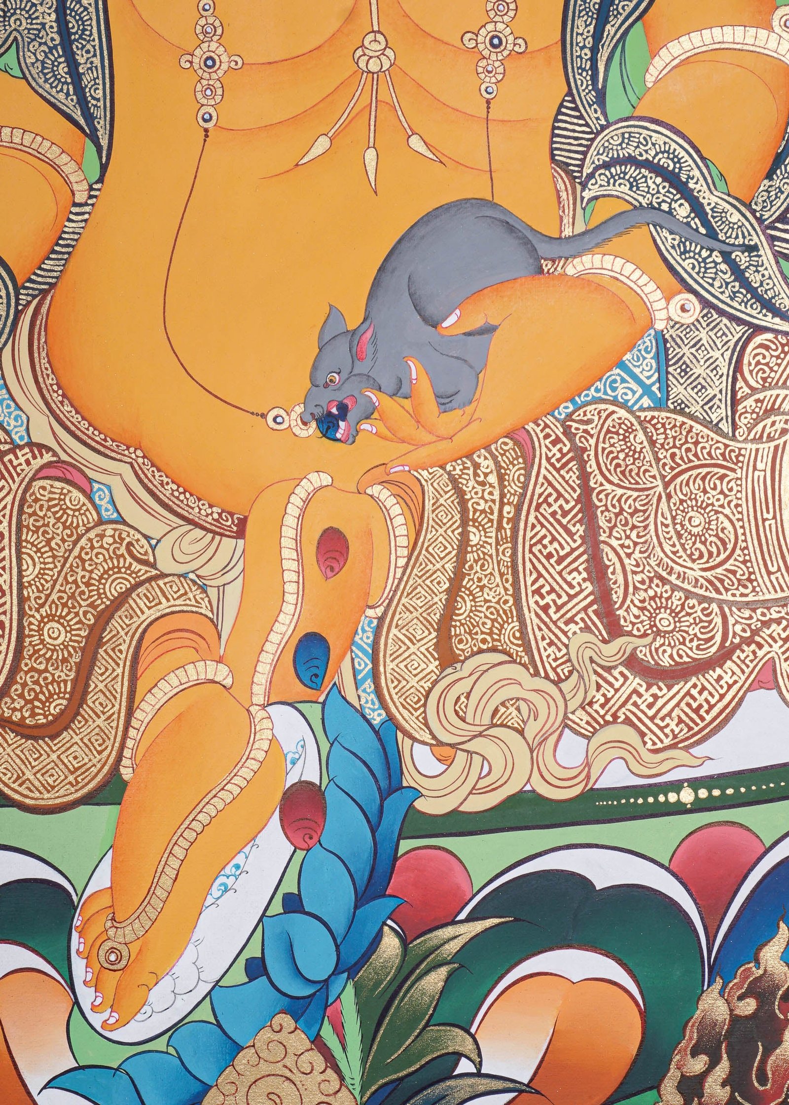 Pancha Zambala Thangka Painting - Image 8