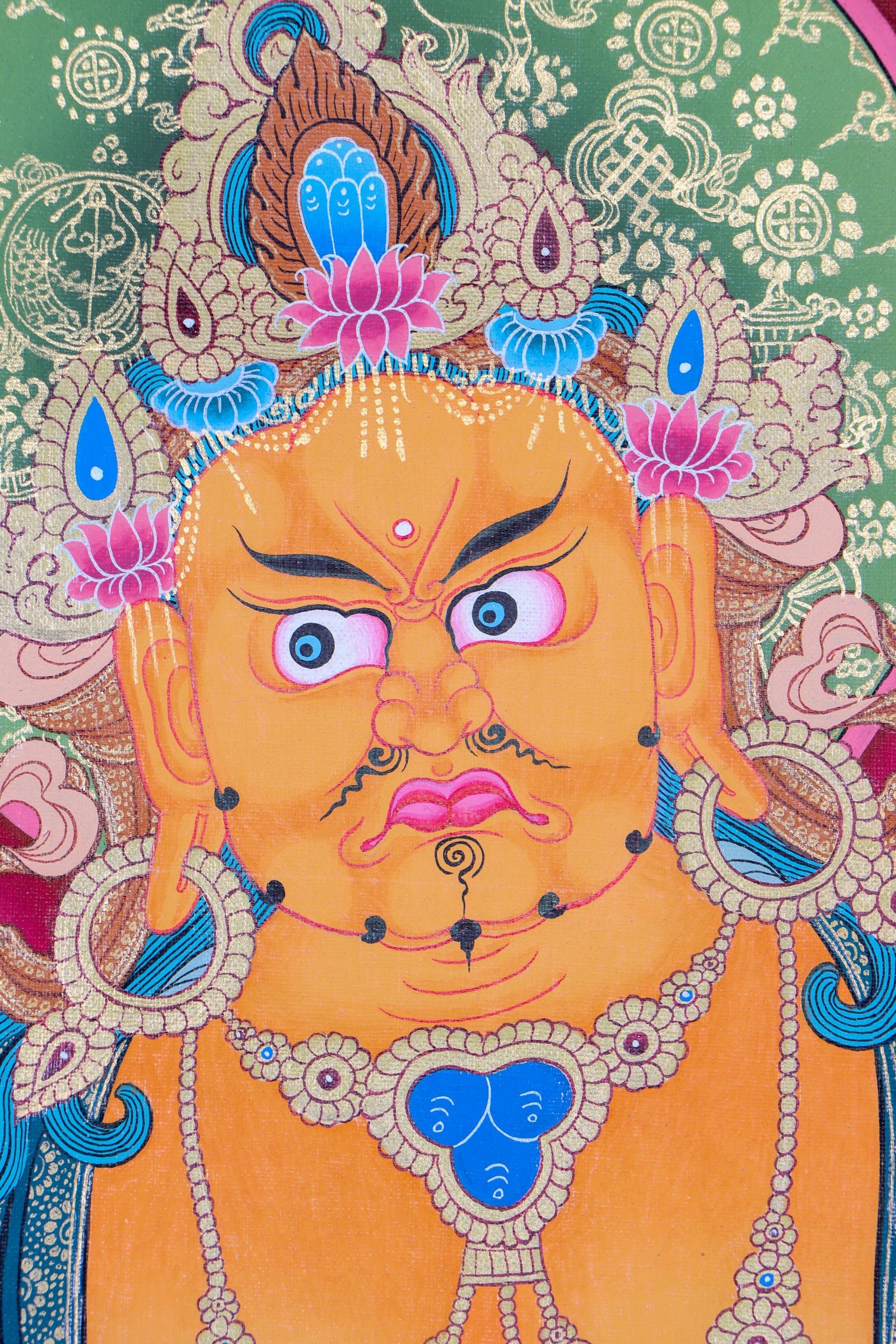 5 Zambalas Thangka Painting - Image 4