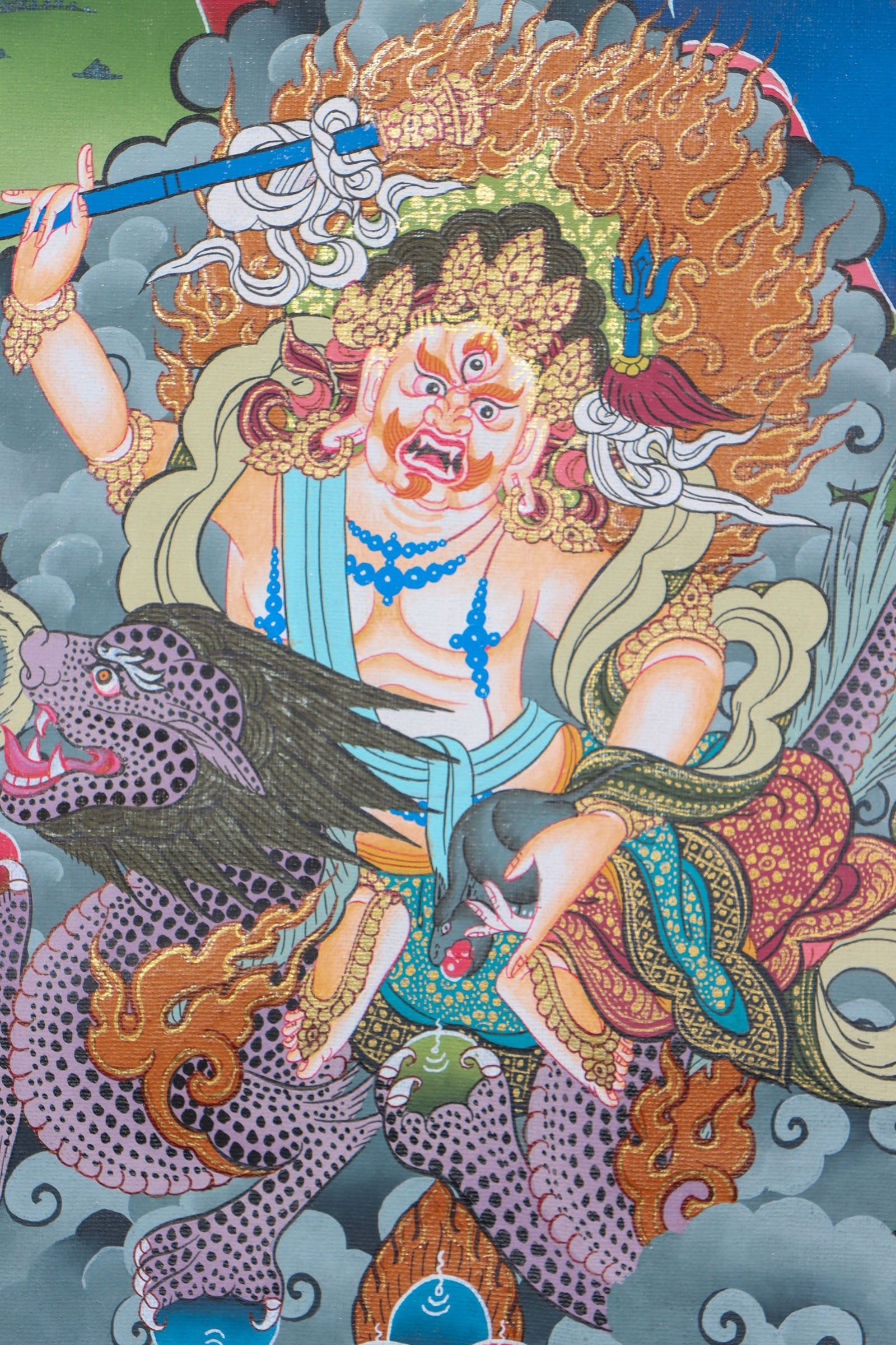 5 Zambalas Thangka Painting - Image 5