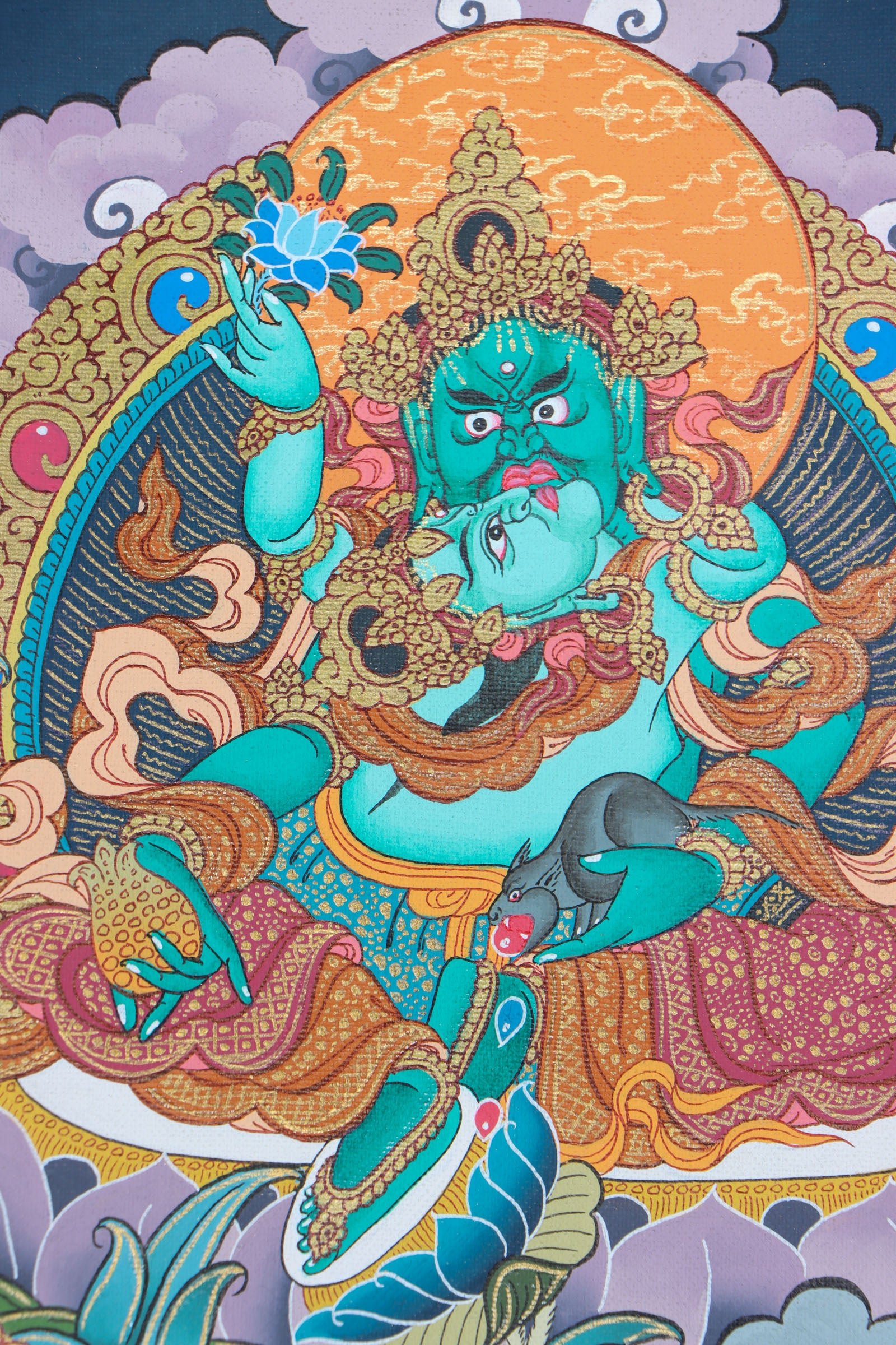 5 Zambalas Thangka Painting - Image 8