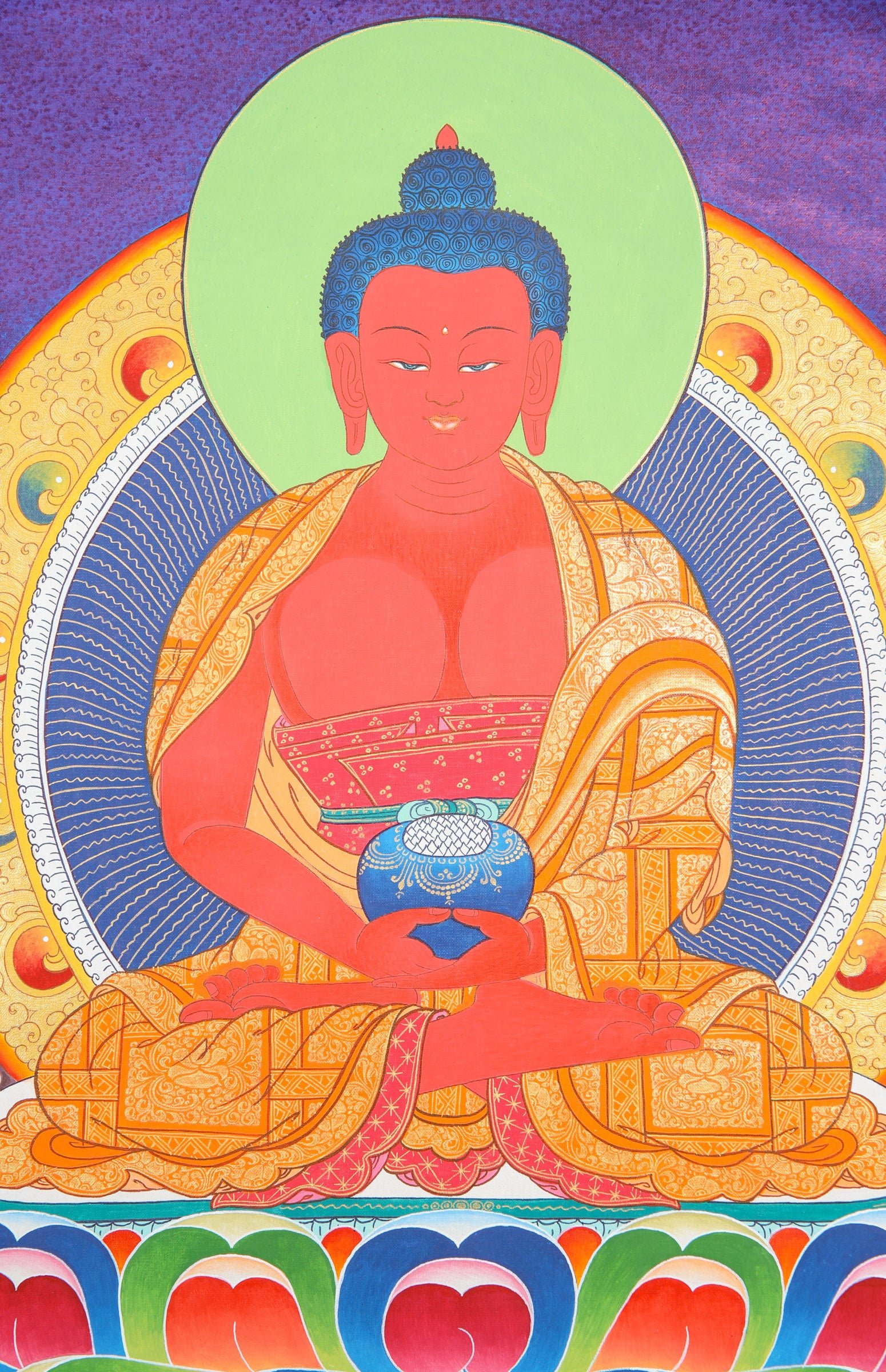 amitabha buddha thangka painting
