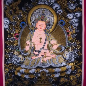 Tibetan Thangka painting of Vajrasattva