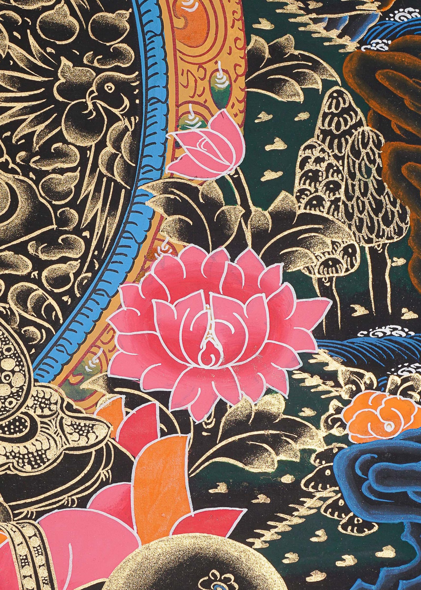 Green Tara Thangka Painting - Image 11