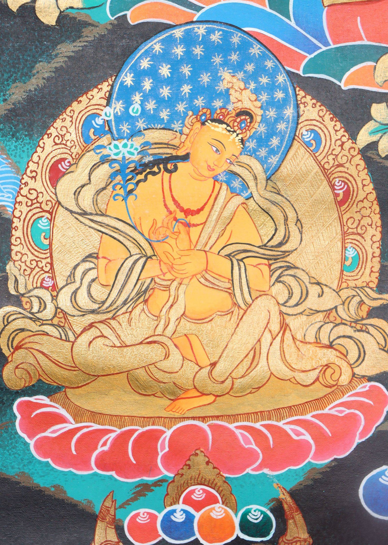 unique piece -Green Tara Thangka - Image 4