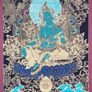 Green Tara Thangka Painting