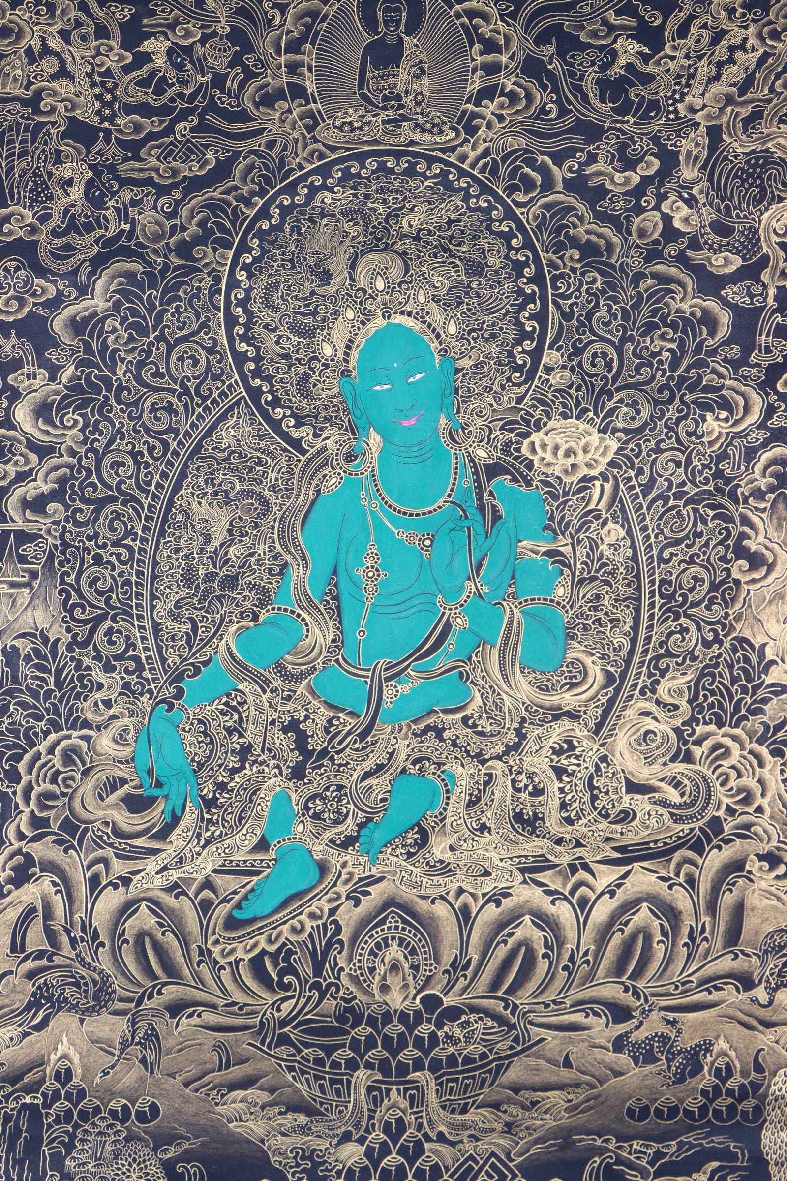 Green Tara Thangka - Image 2