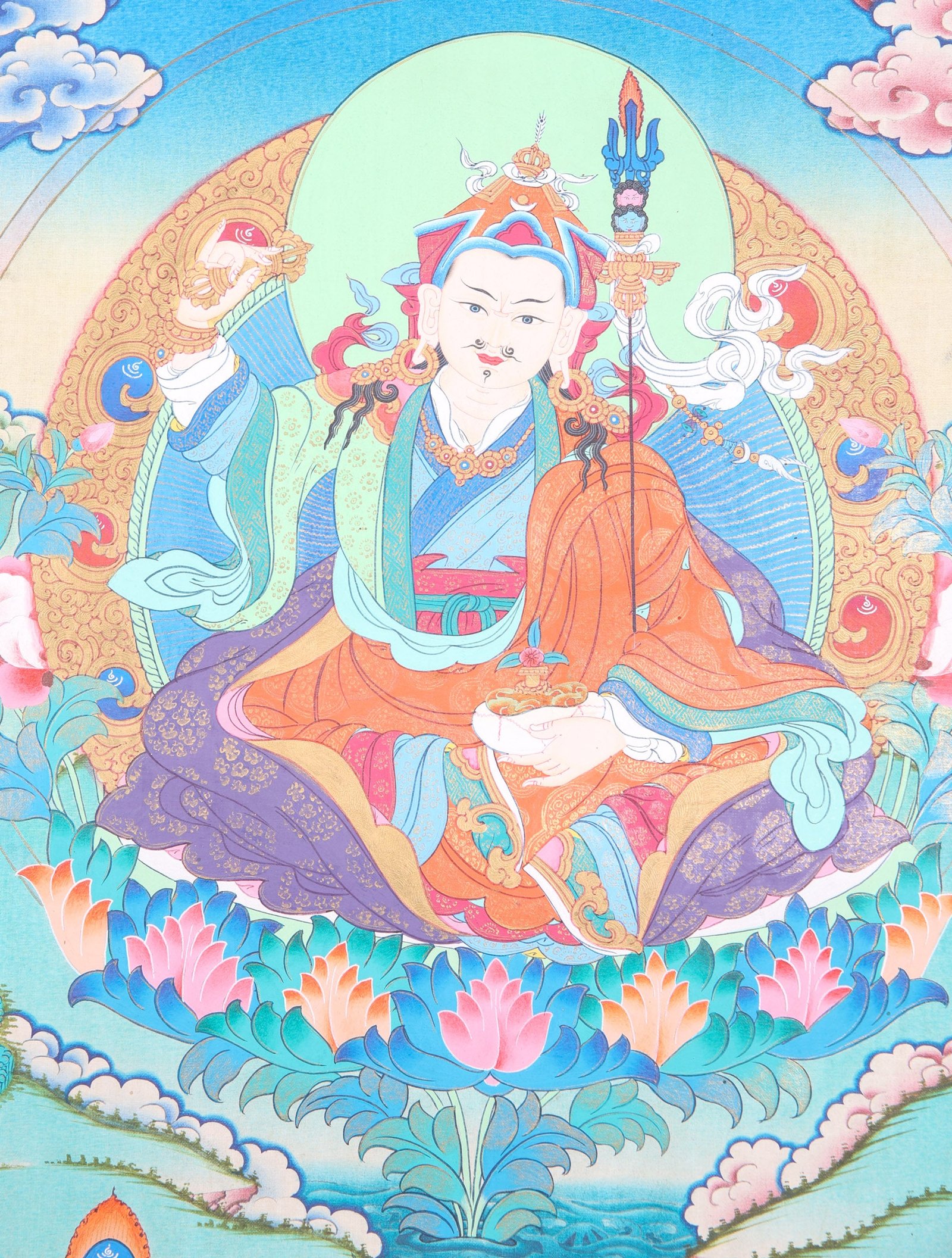 Guru Rinpoche Thangka Painting - Image 3