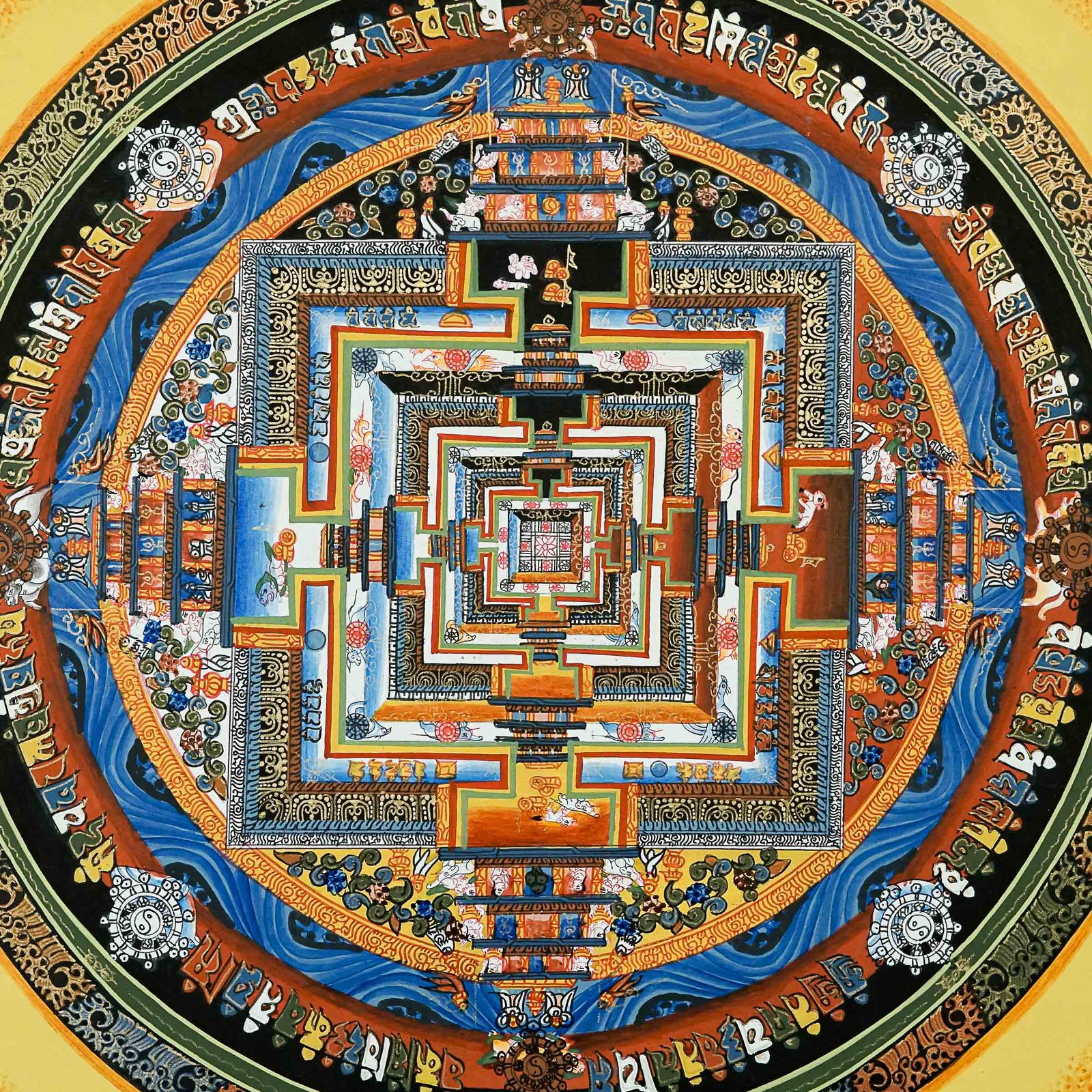 Kalachakra Mandala Thangka Painting - Image 2