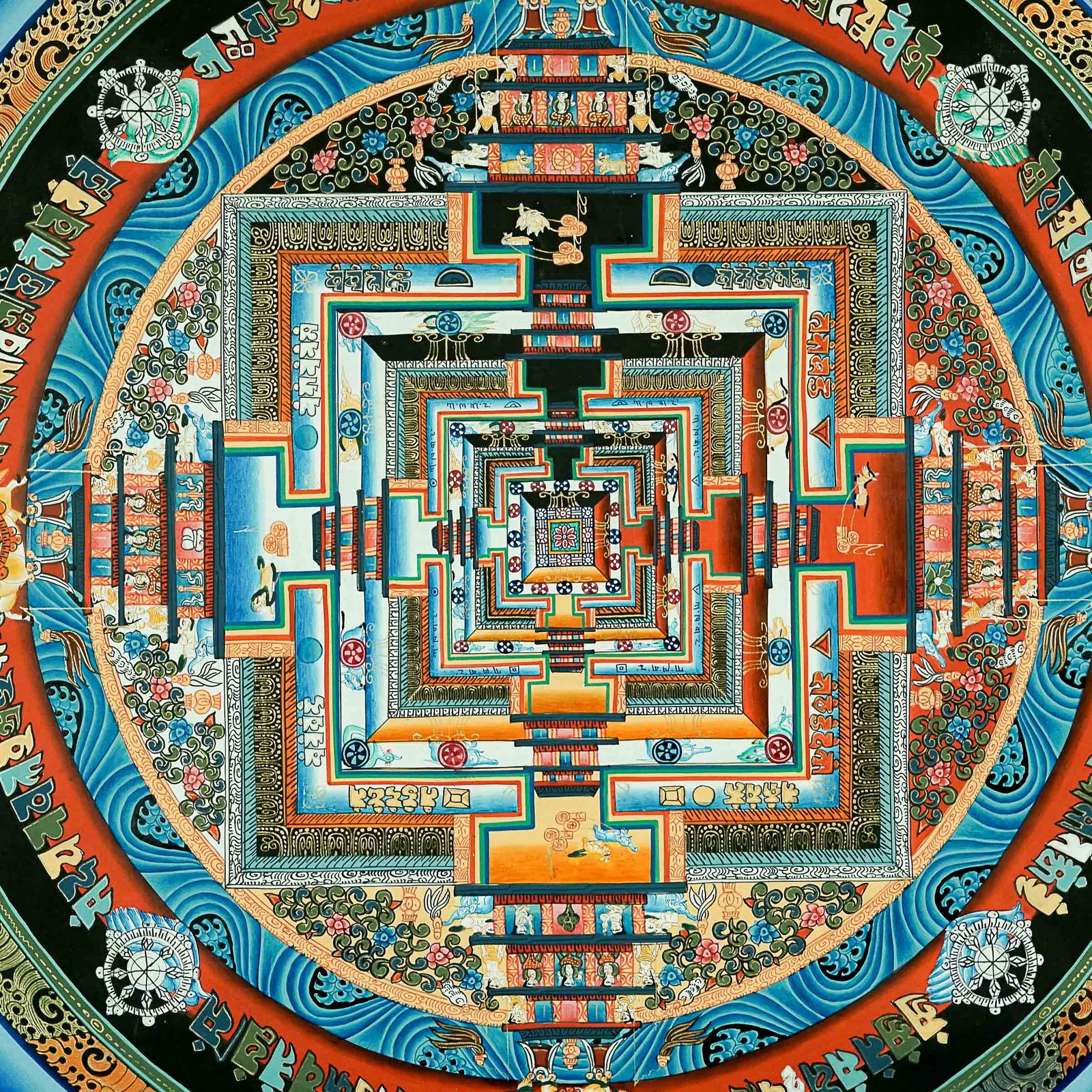 Kalchakra Mandala Thangka Painting - Image 2