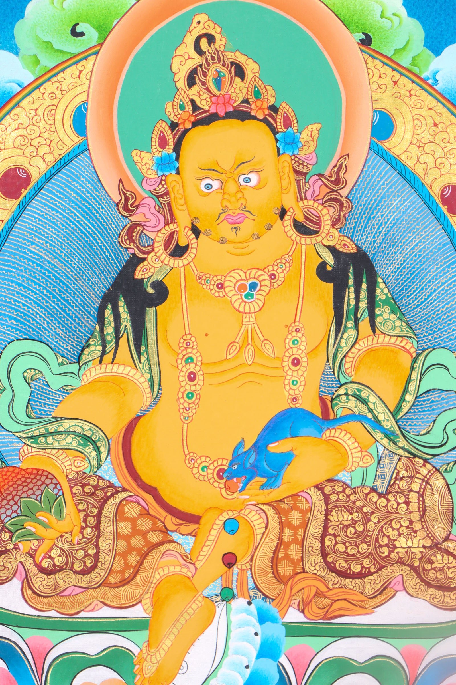 Kuber- Zambala Thangka Painting - Image 3