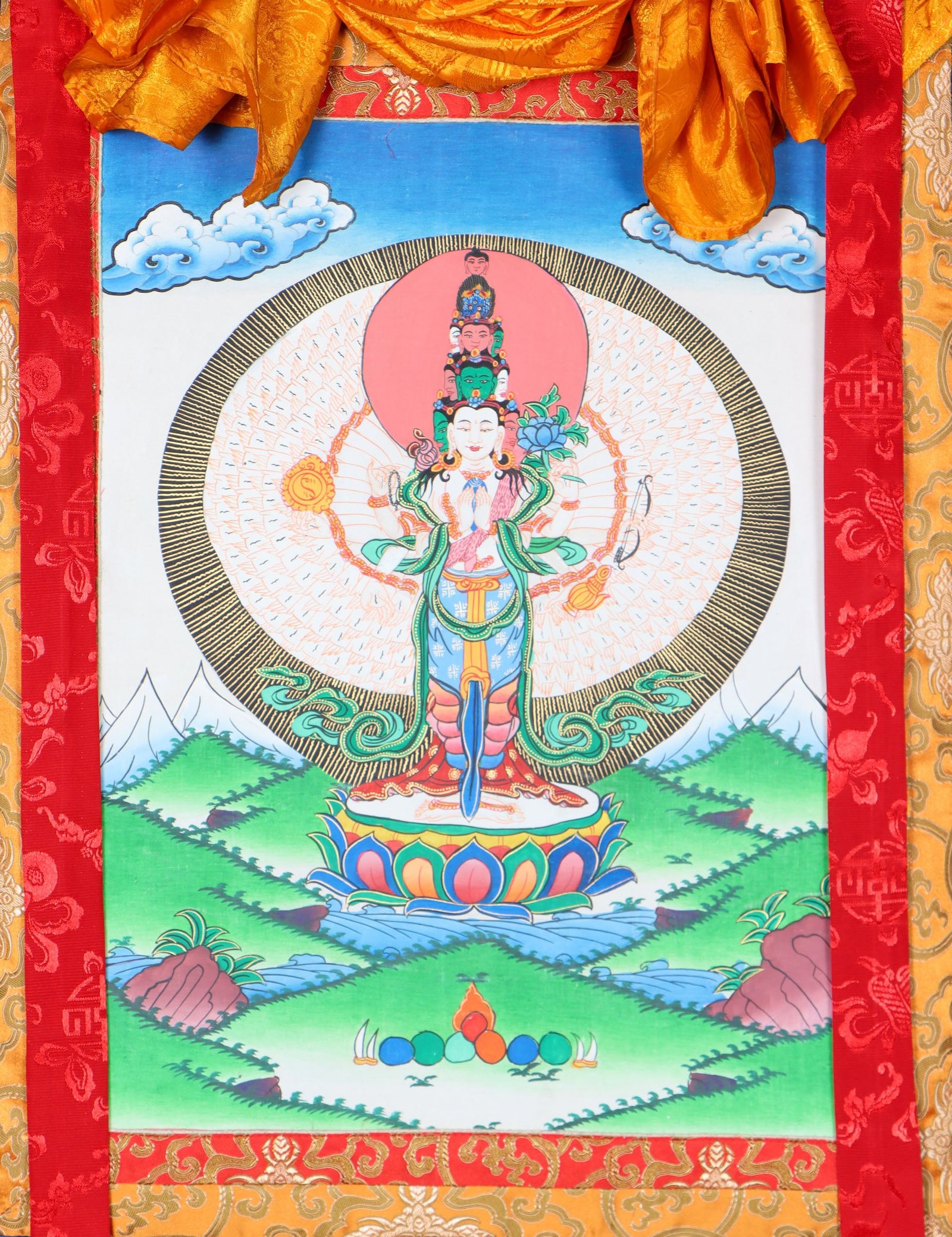 Lokeshwor Brocade Thangka - Image 2
