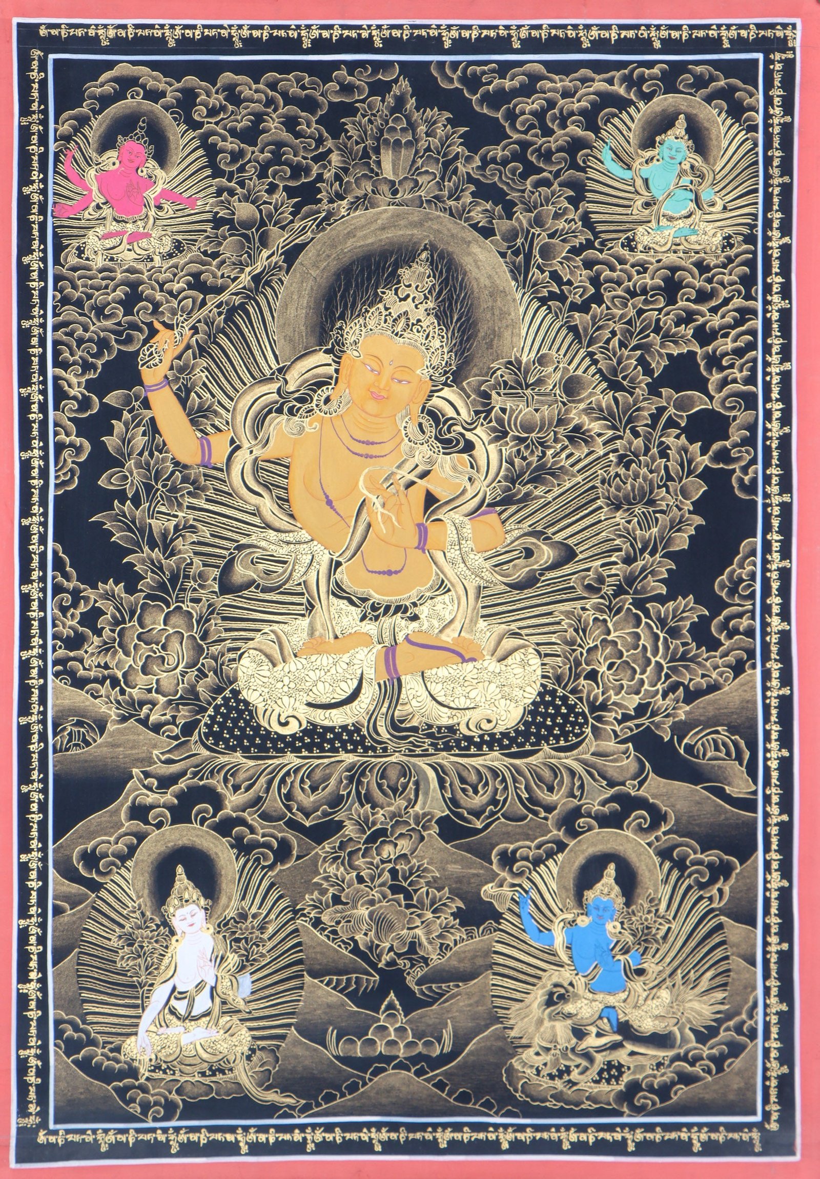 Manjushri Thangka Painting
