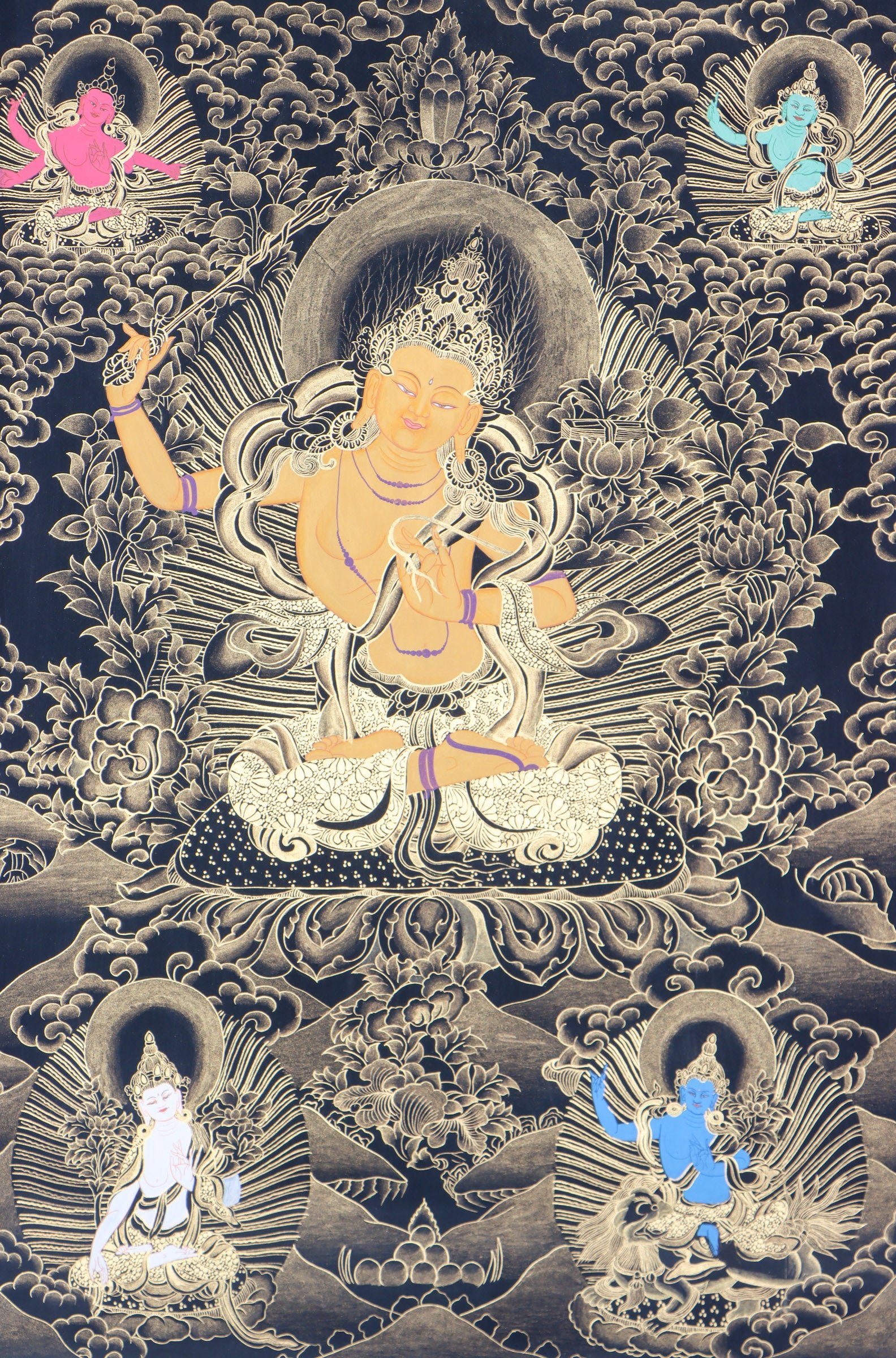 Manjushri Thangka Painting - Image 2