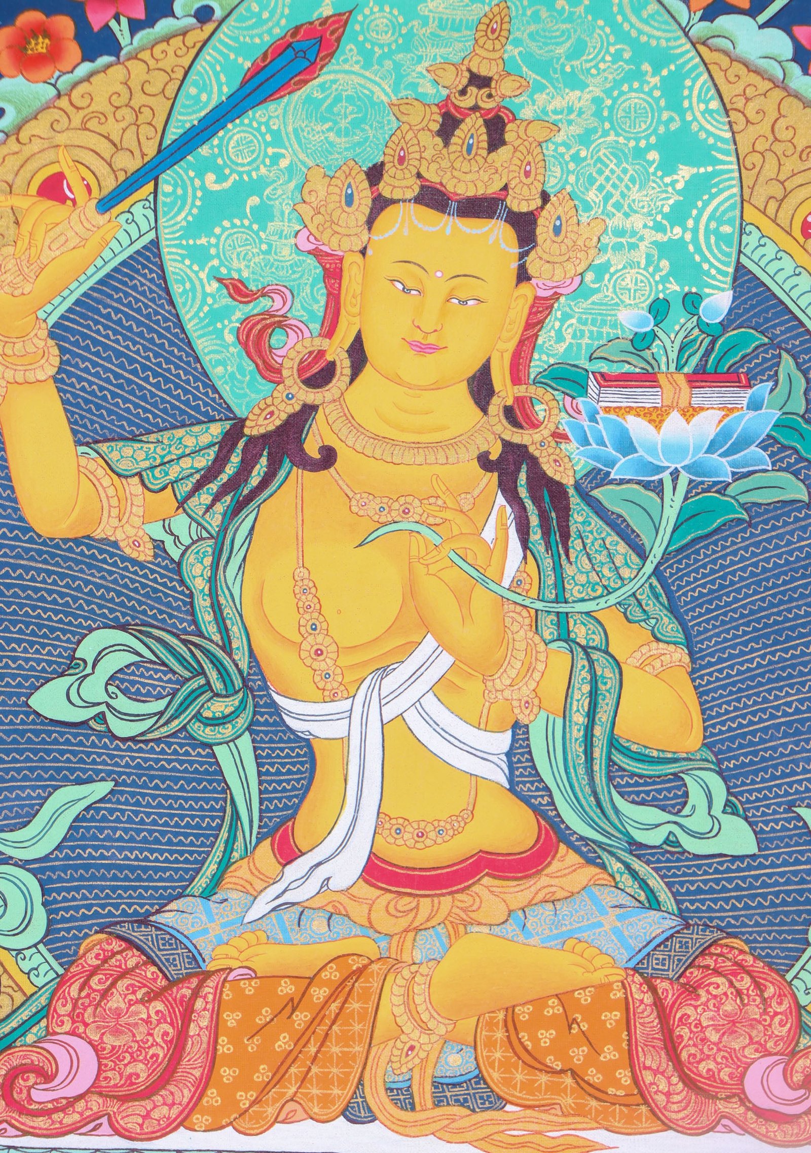 Manjushri Thangka Painting - Image 3