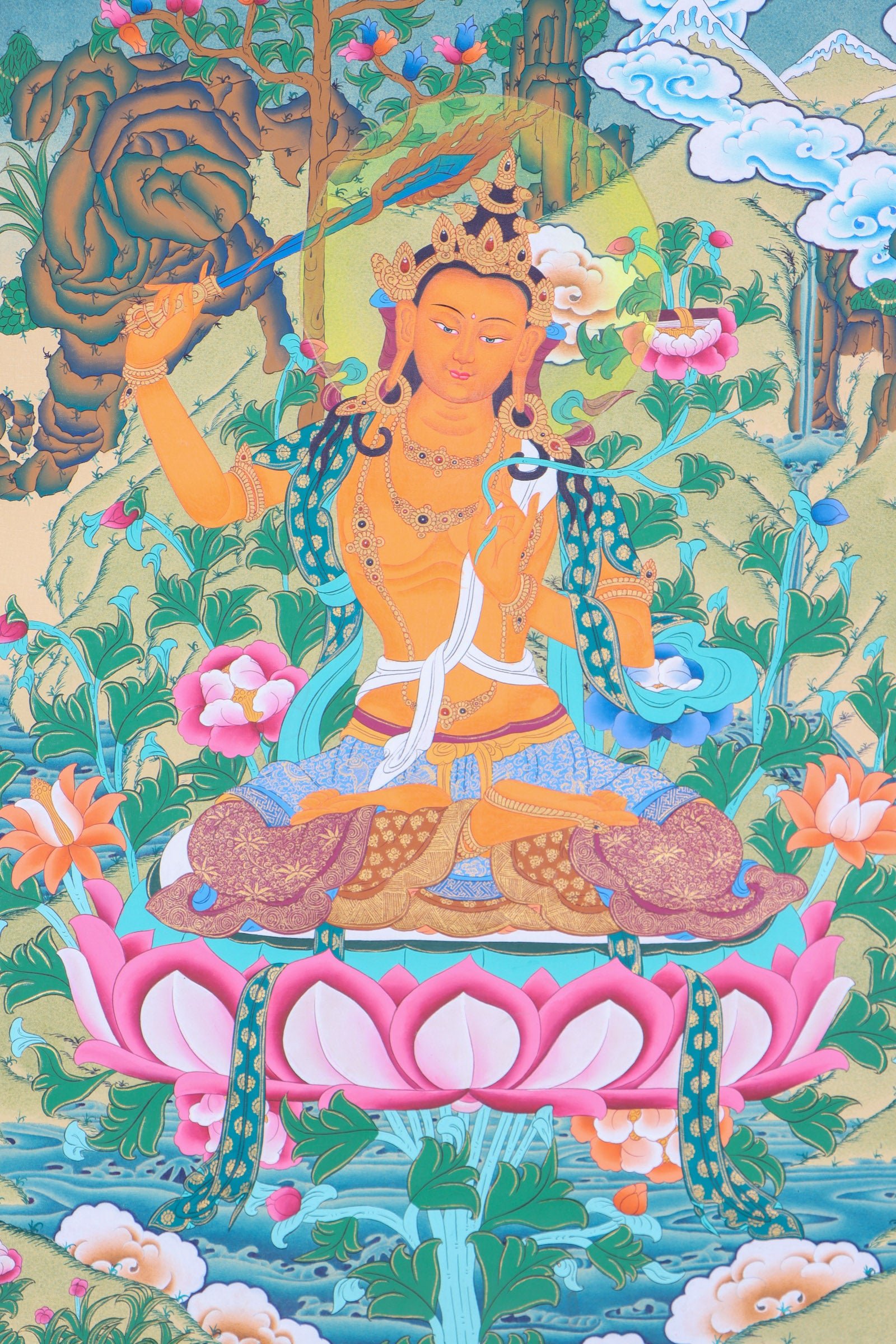 Manjushri Thangka Painting - Image 2