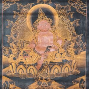 Antique Zambala Thangka Painting