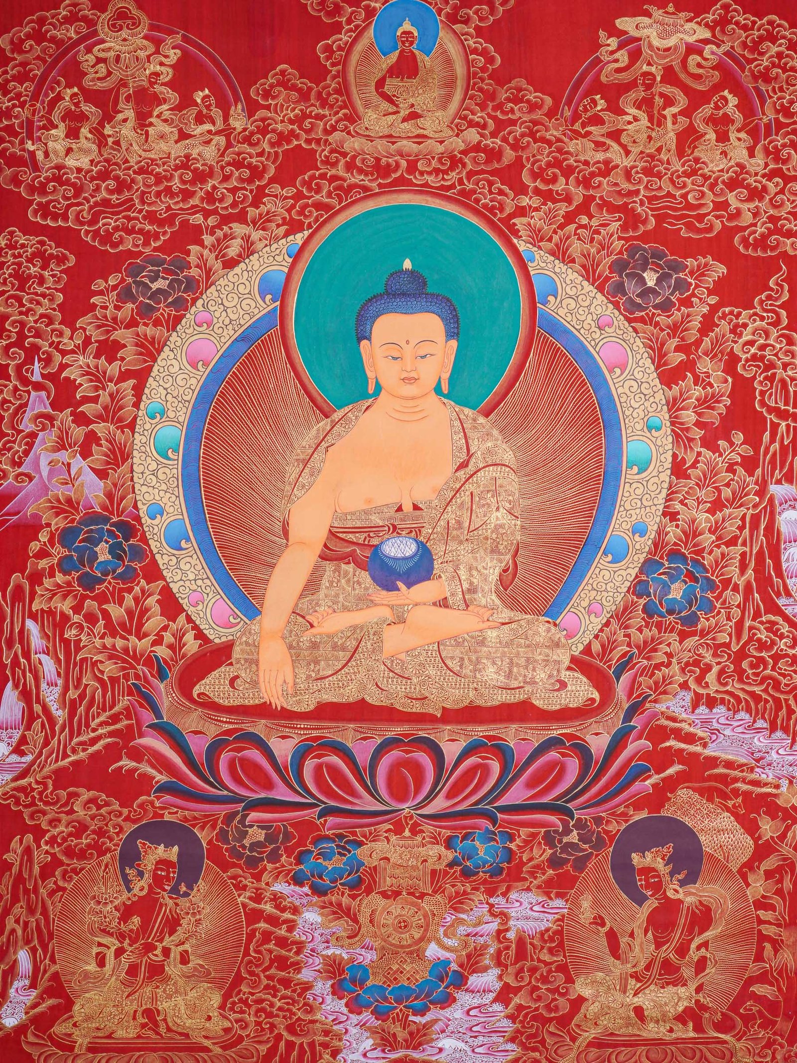 Shakyamuni Buddha Thangka Painting - Image 6