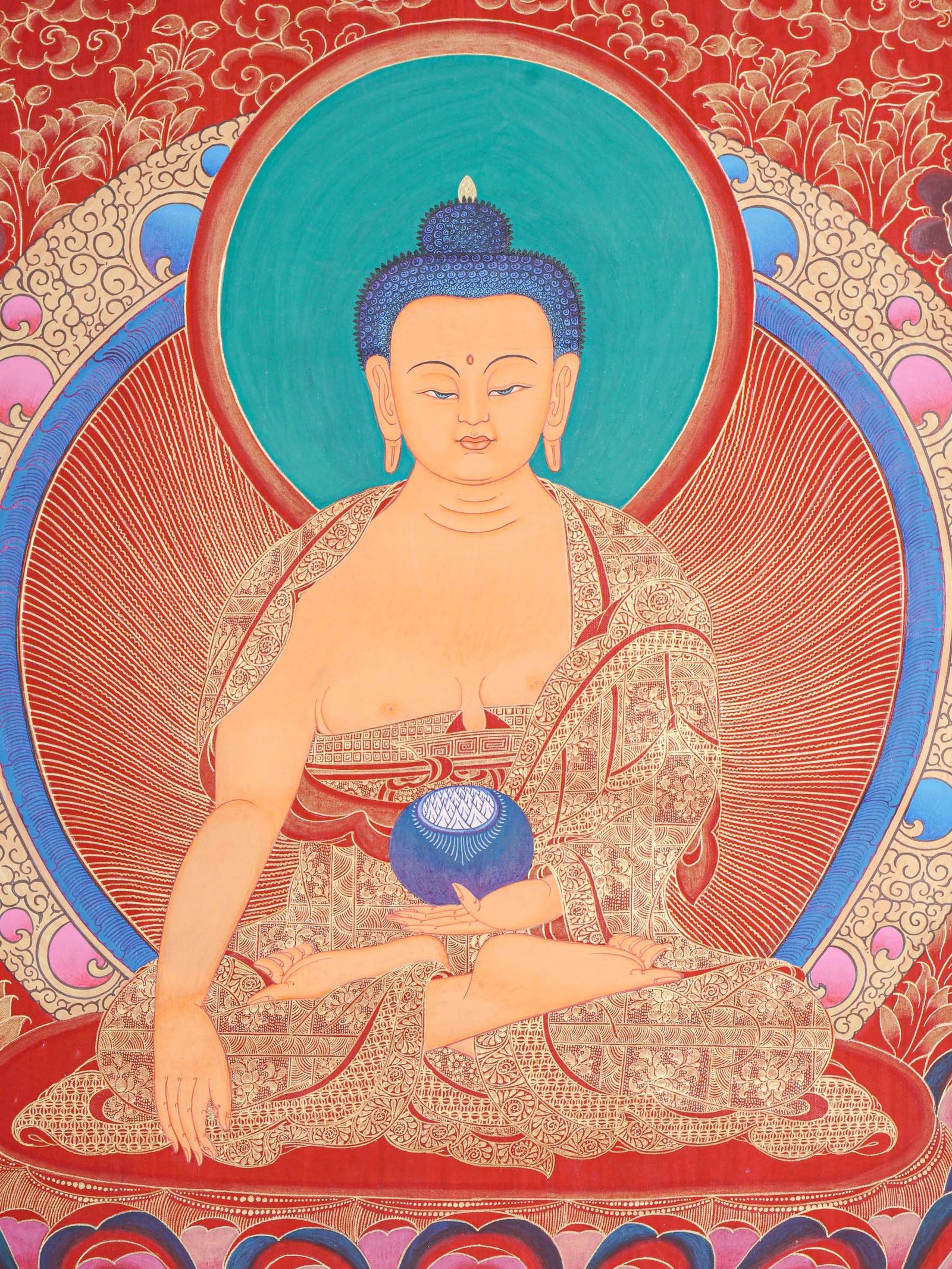 Shakyamuni Buddha Thangka Painting
