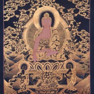 Antique Shakyamuni Buddha Thangka