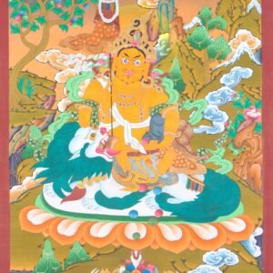 Singha Zambala Thangka Painting