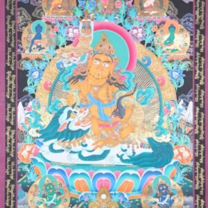 Singha Zambala Thangka Painting