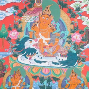 Singha Zambala Thangka Painting
