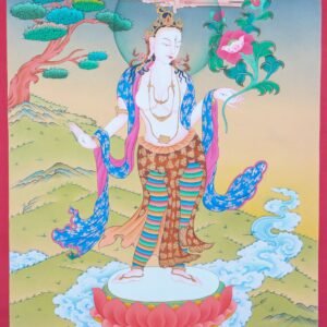 Standing White Tara Thangka Painting