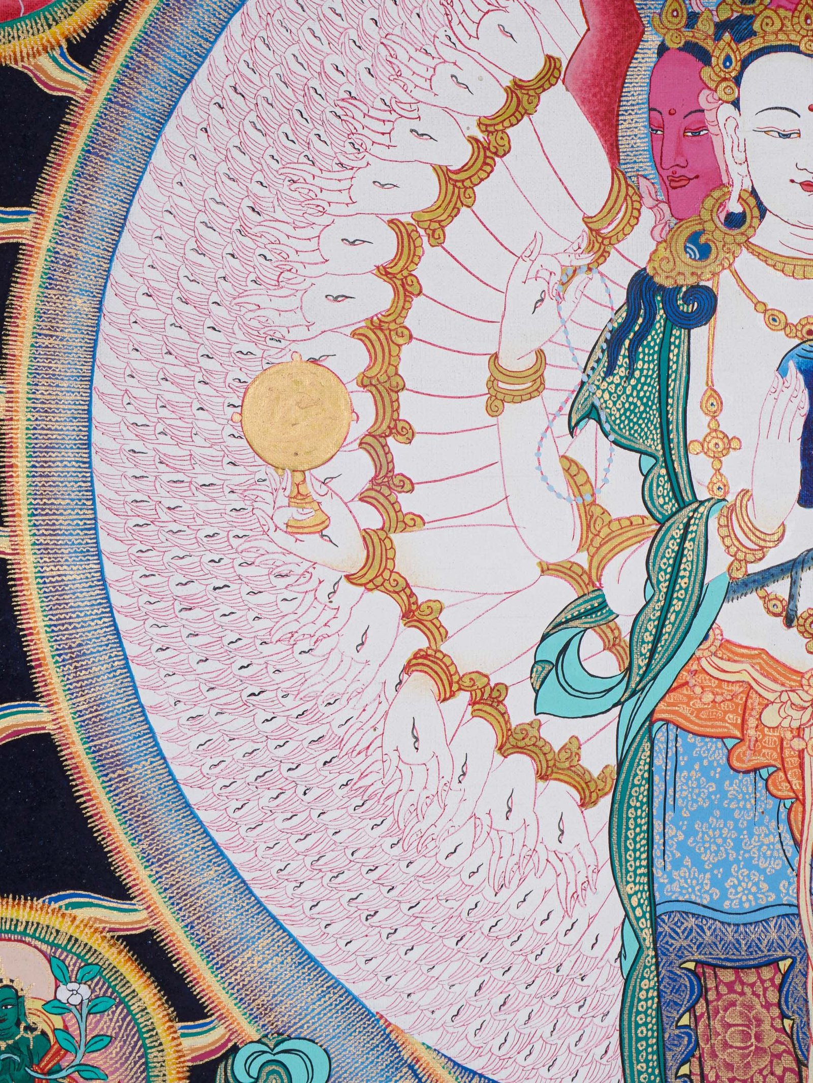 Avalokiteshvara Thangka Painting - Image 3