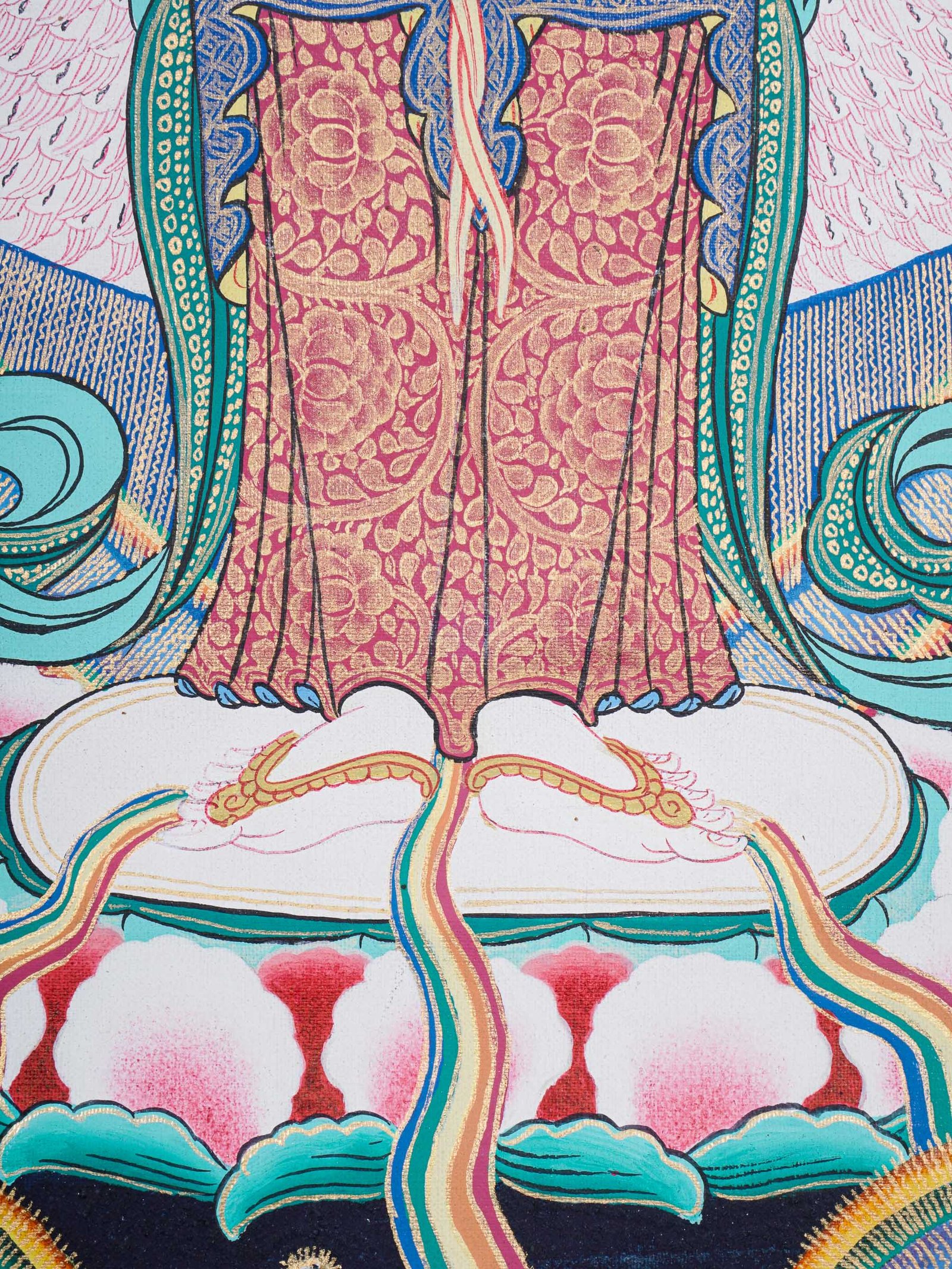 Avalokiteshvara Thangka Painting - Image 4