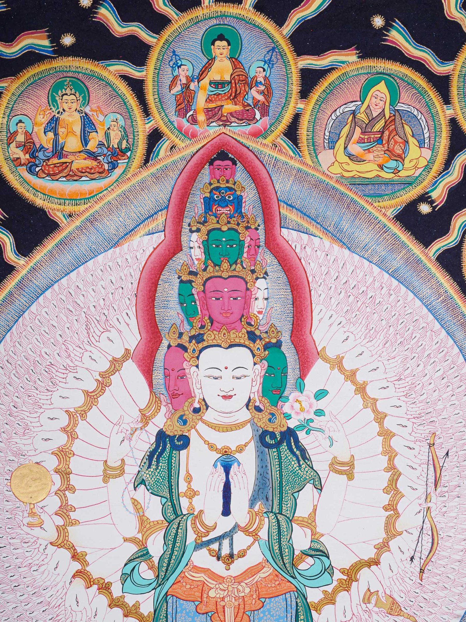 Avalokiteshvara Thangka Painting - Image 7