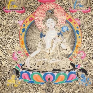 White Tara Thangka Painting