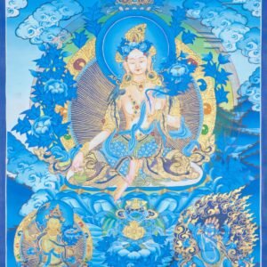 White Tara Thangka Painting