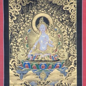 White Tara Thangka Painting