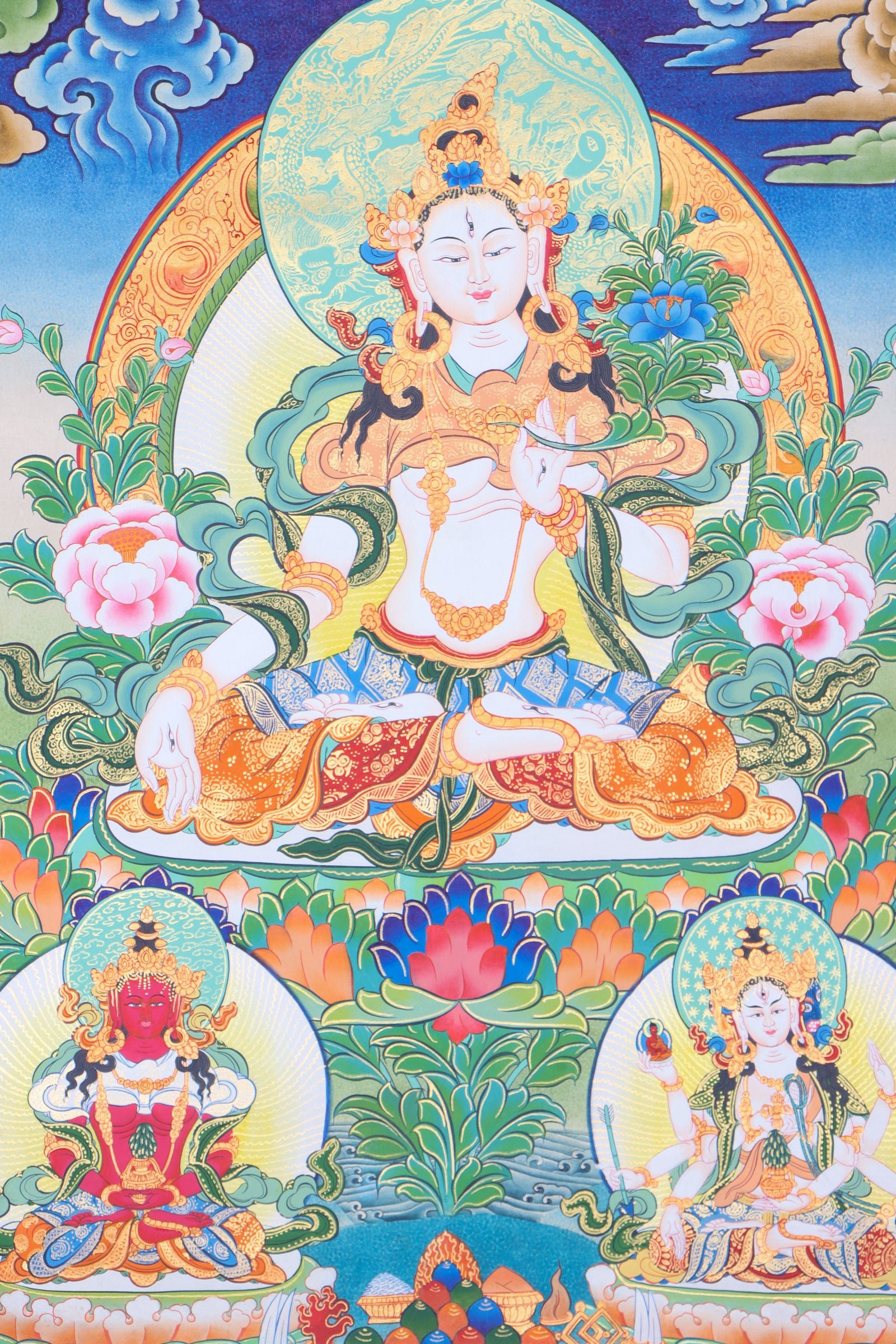 White Tara Thangka - Image 2
