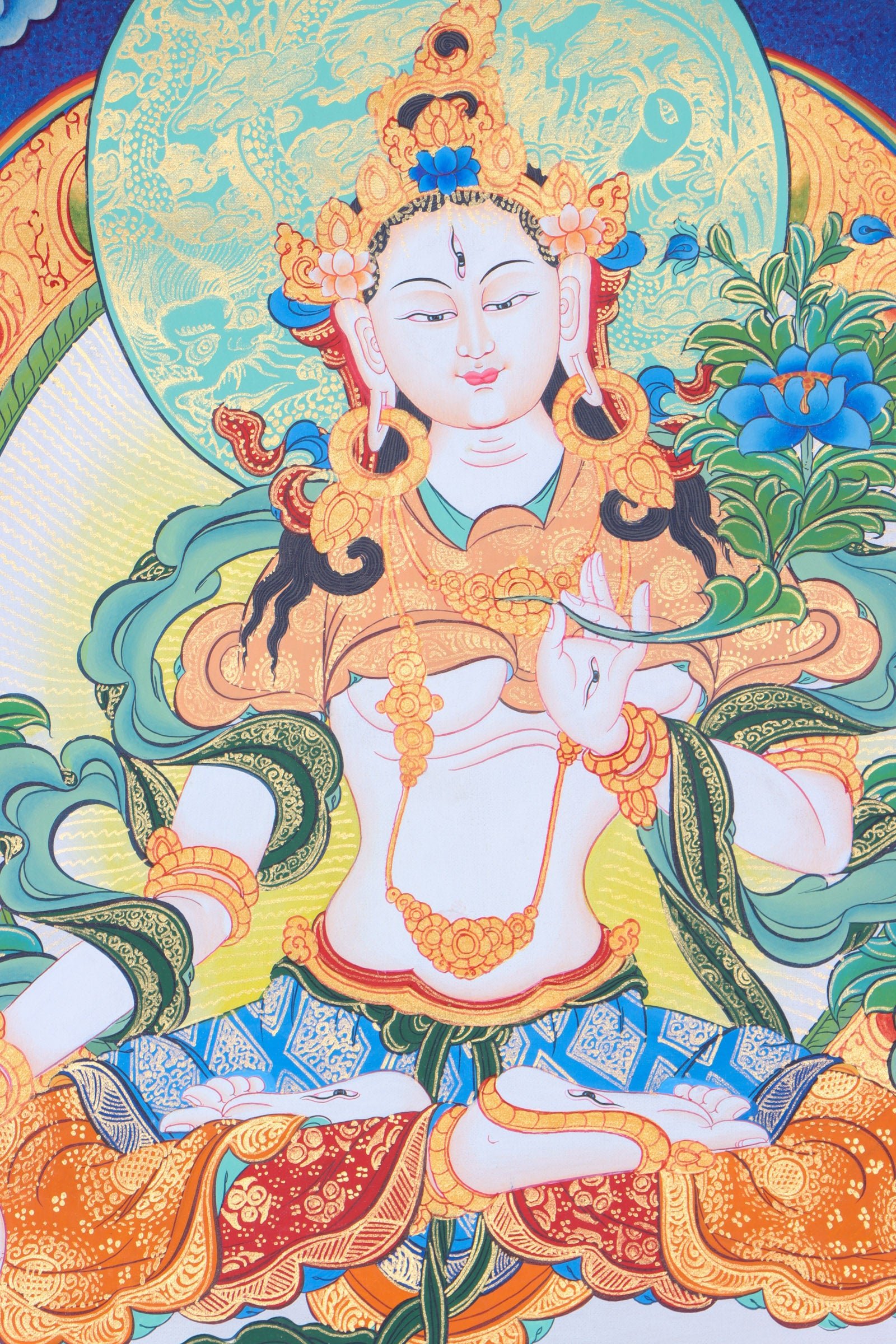 White Tara Thangka - Image 3