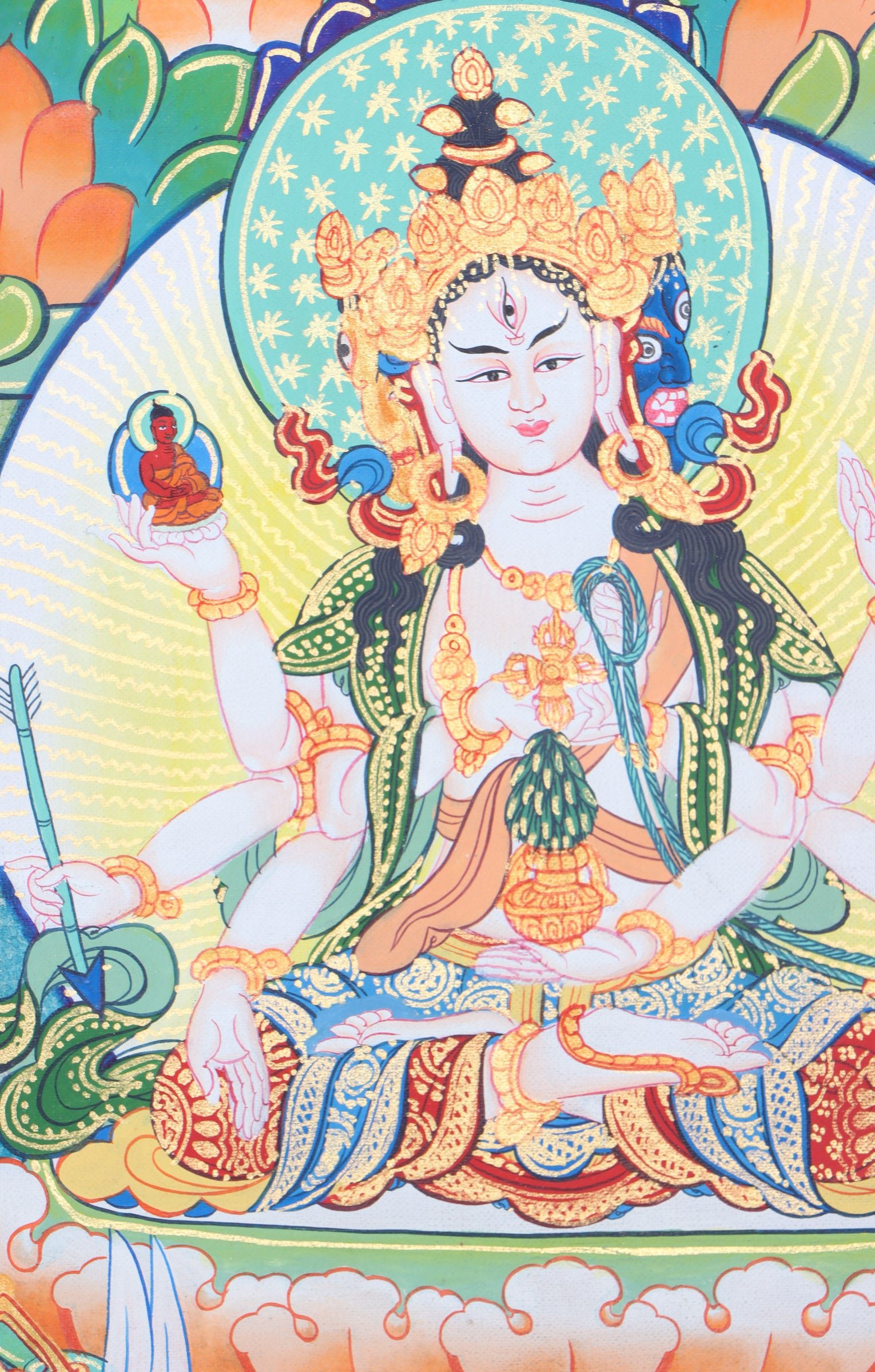 White Tara Thangka - Image 5