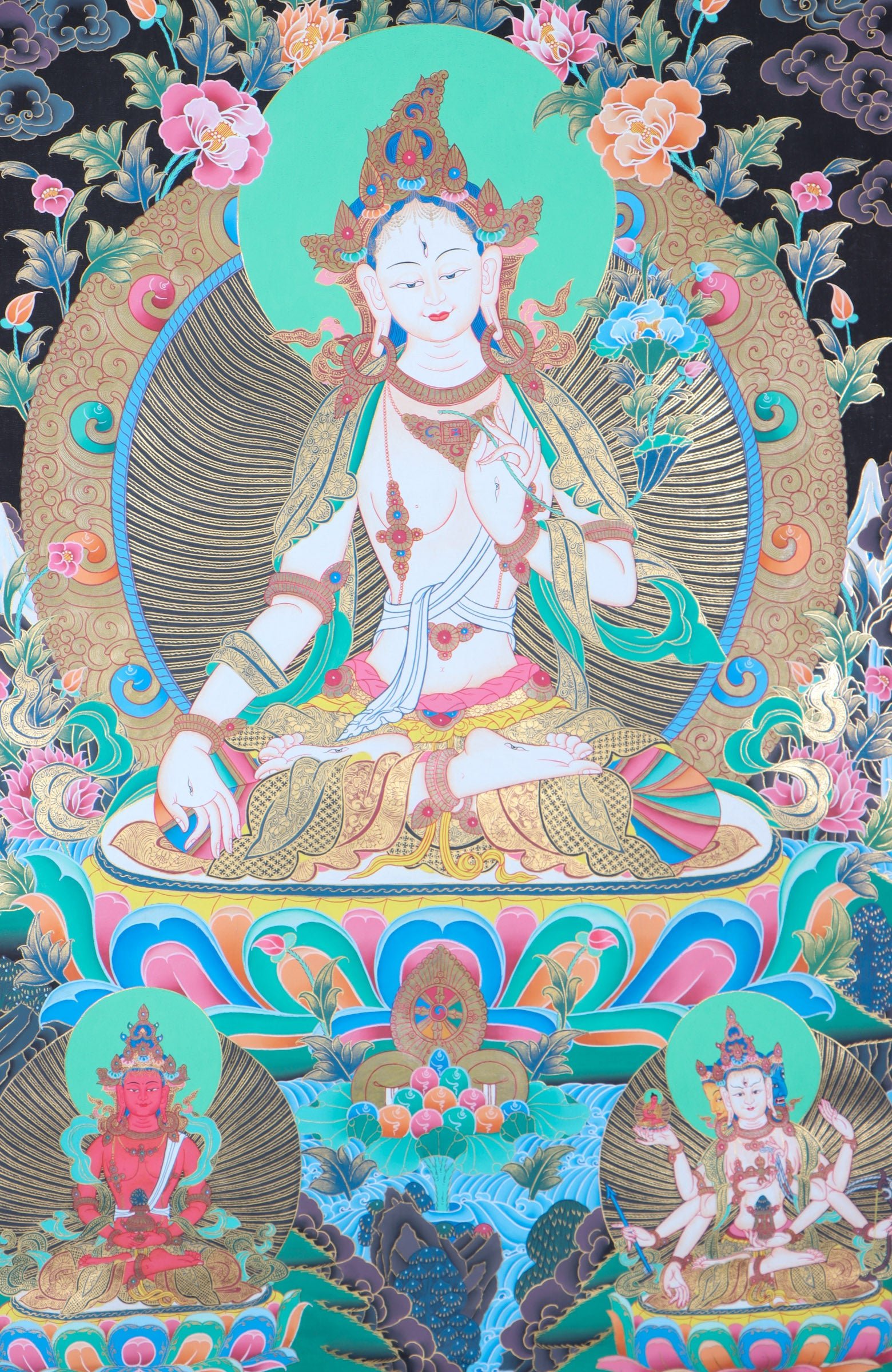 White Tara Thangka - Image 2