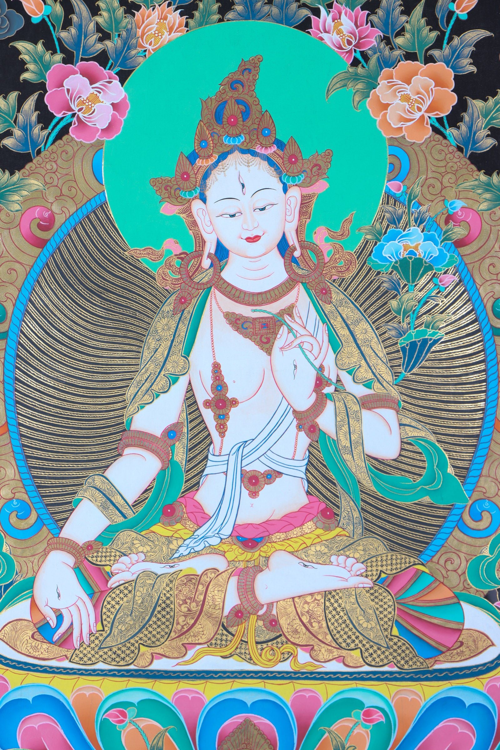 White Tara Thangka - Image 3