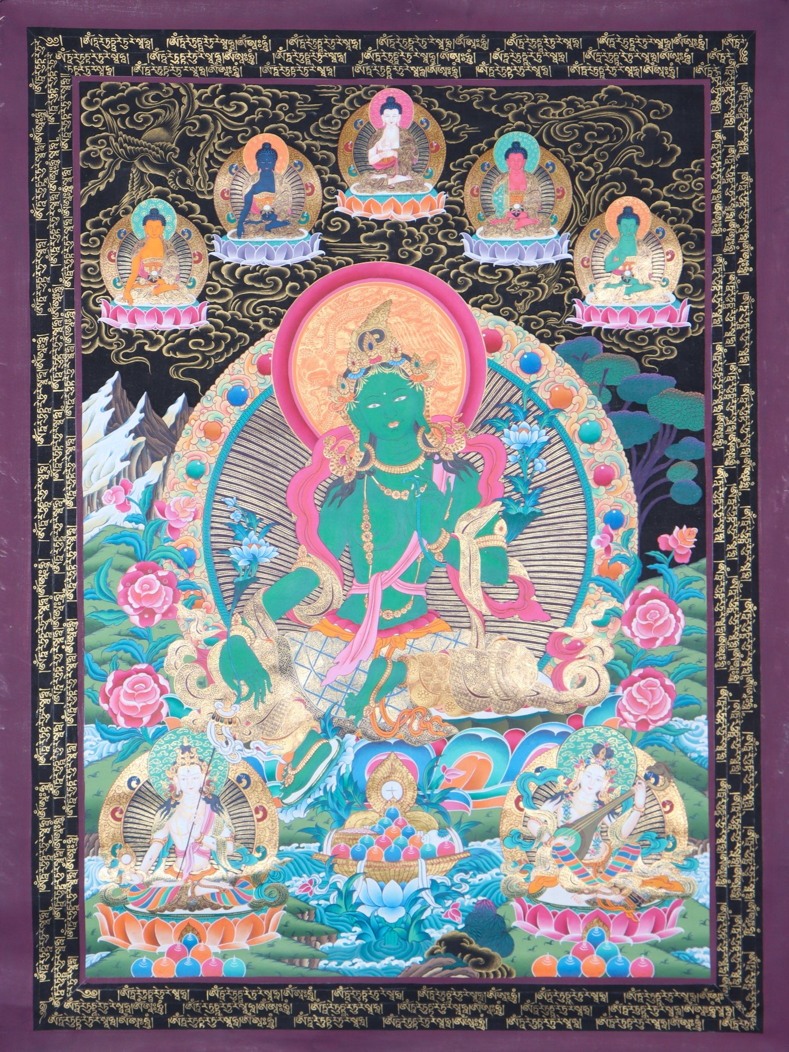 Green Tara Thangka