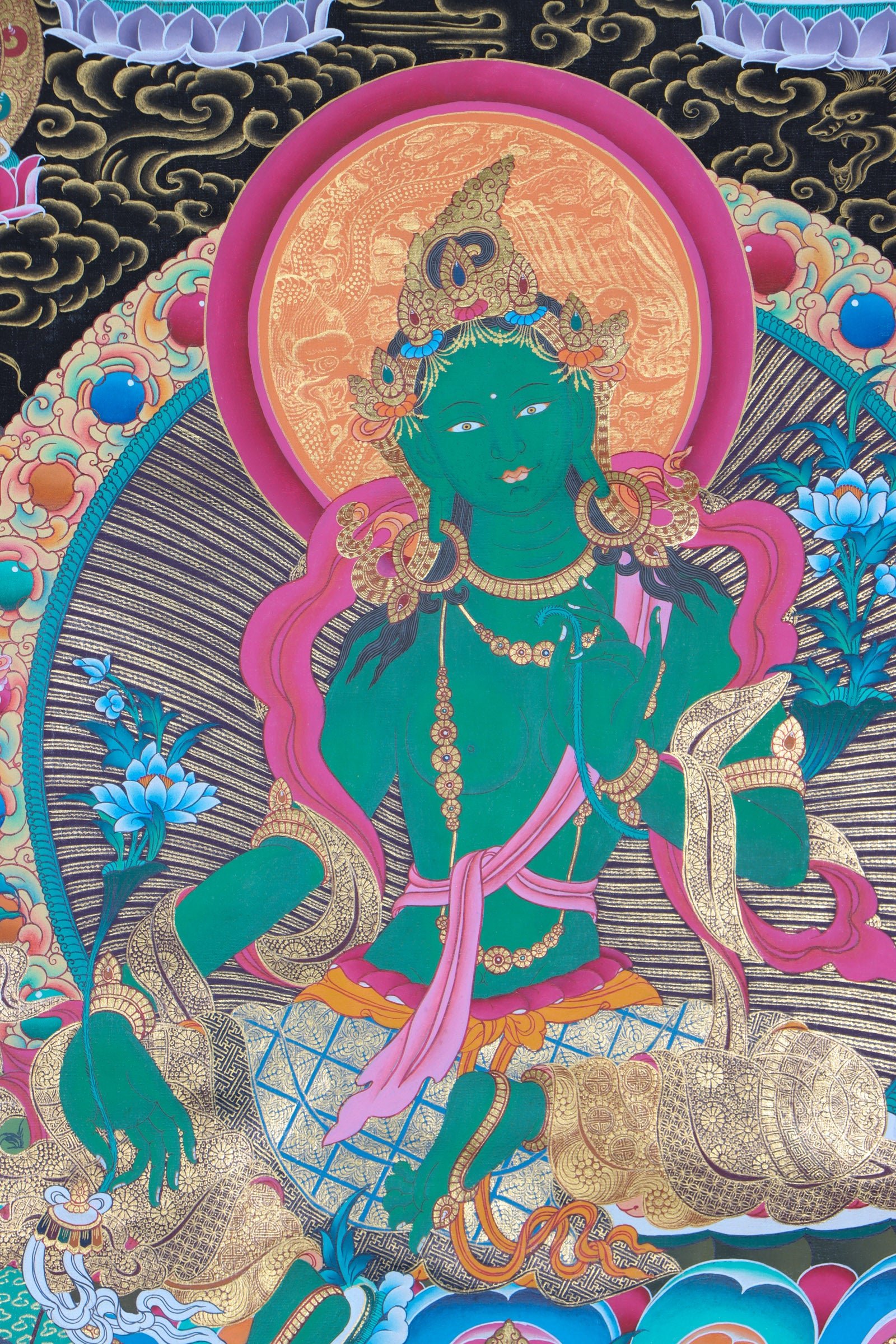 Green Tara Thangka - Image 3