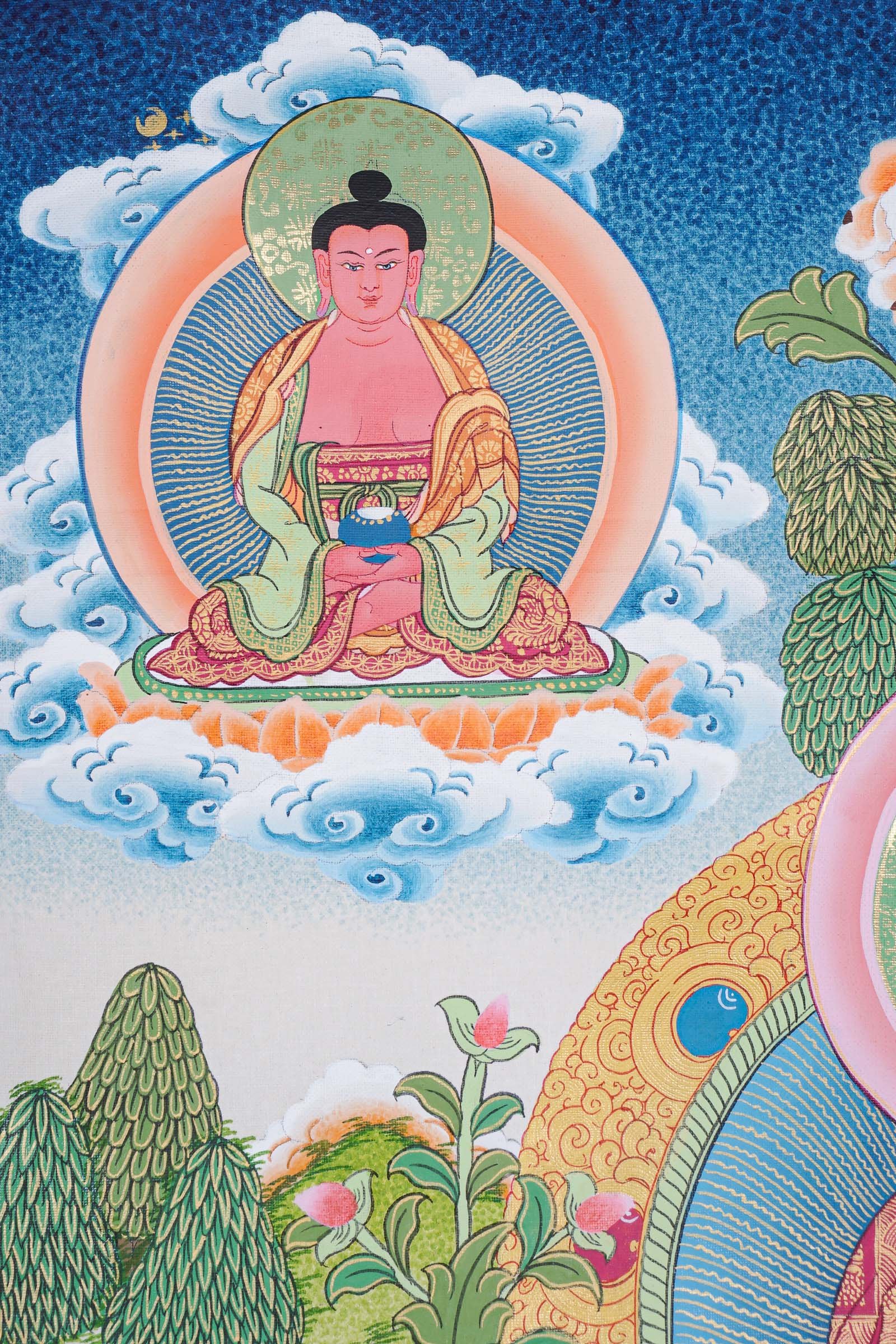 5 Shakyamuni Buddha Thangka Painting - Image 7