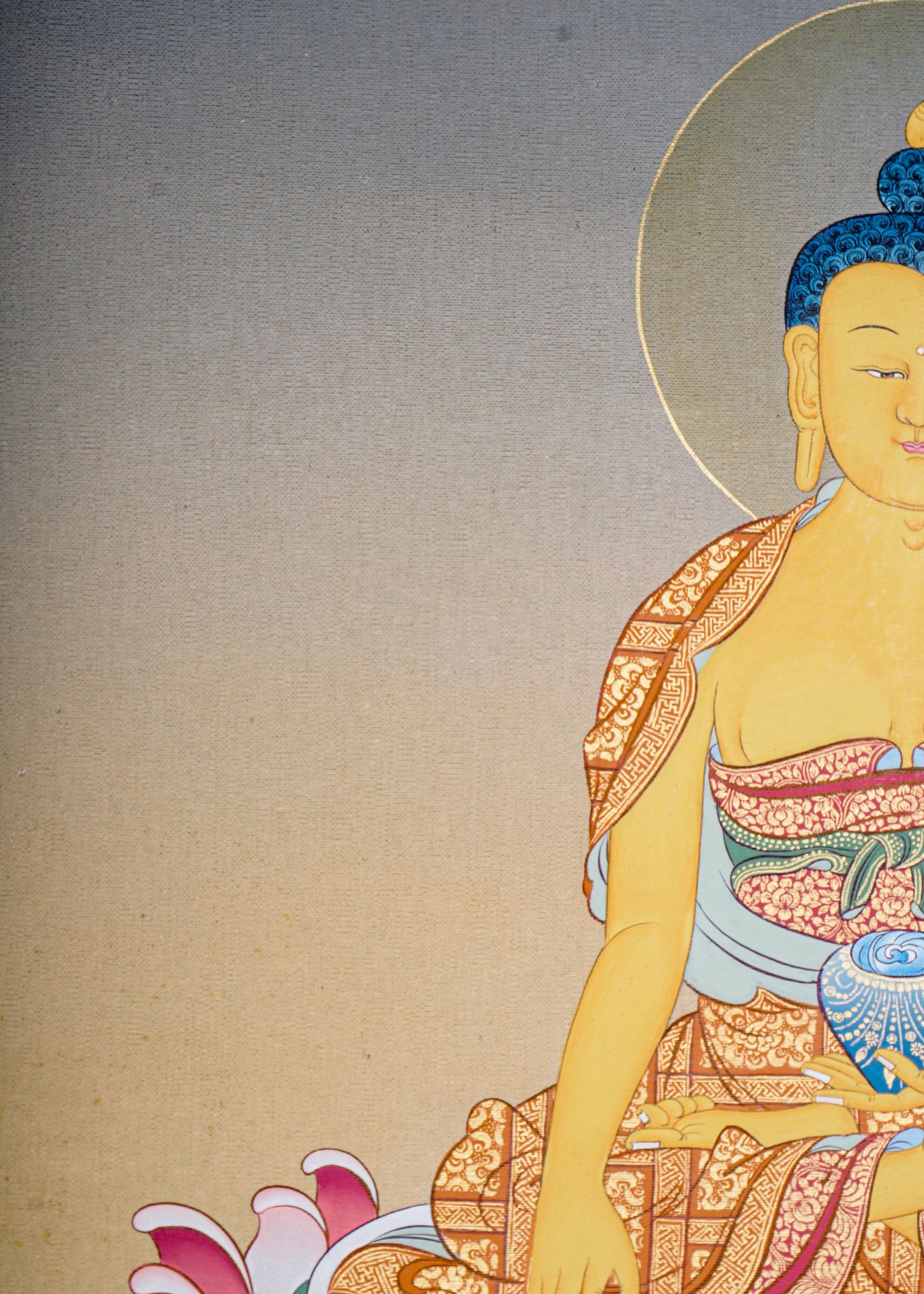 Thangka Painting of Shakyamuni Buddha - Image 9