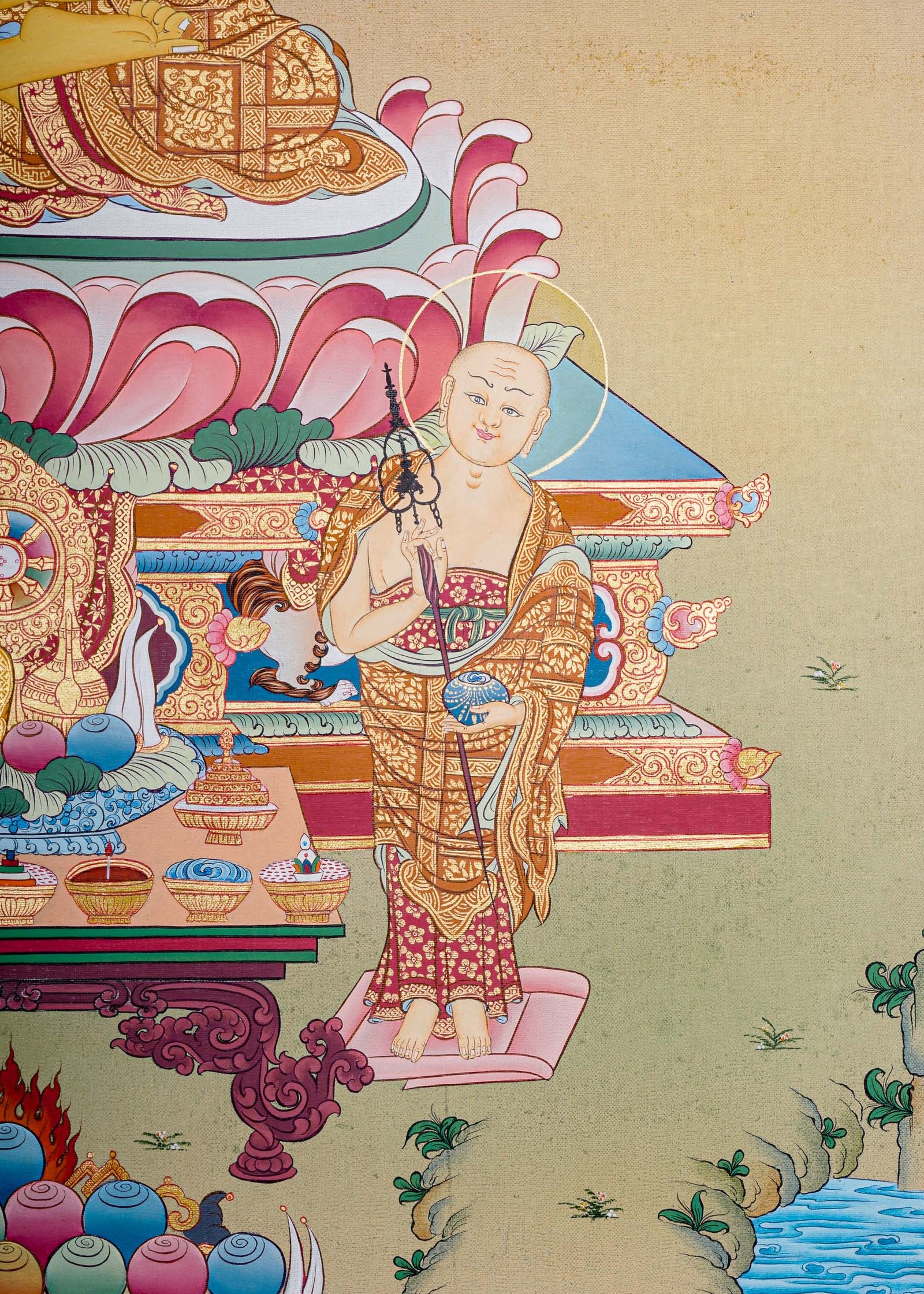 Thangka Painting of Shakyamuni Buddha - Image 6