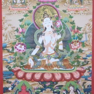 White Tara Thangka Painting