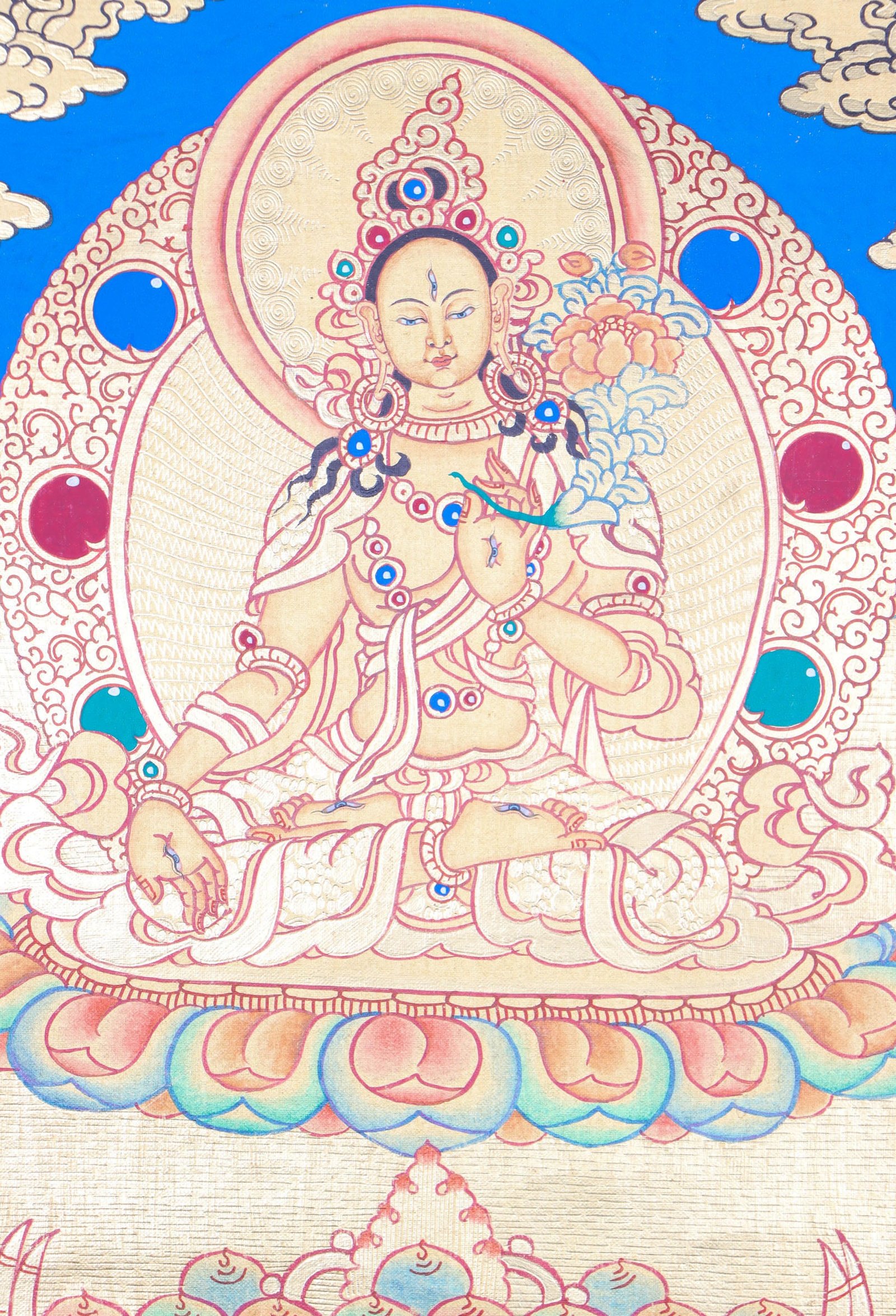 White Tara Thangka - Image 2
