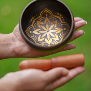 Lotus Art Singing Bowl